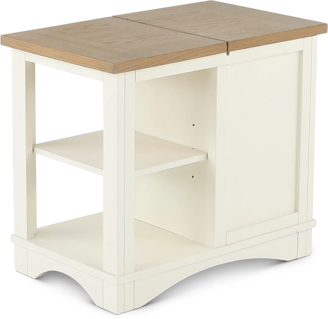 Amy Cotton White Side Table-3