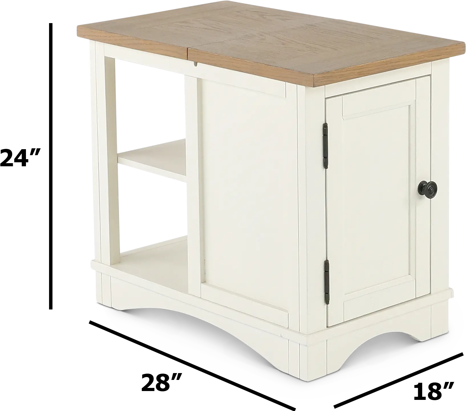 Amy Cotton White Side Table-4
