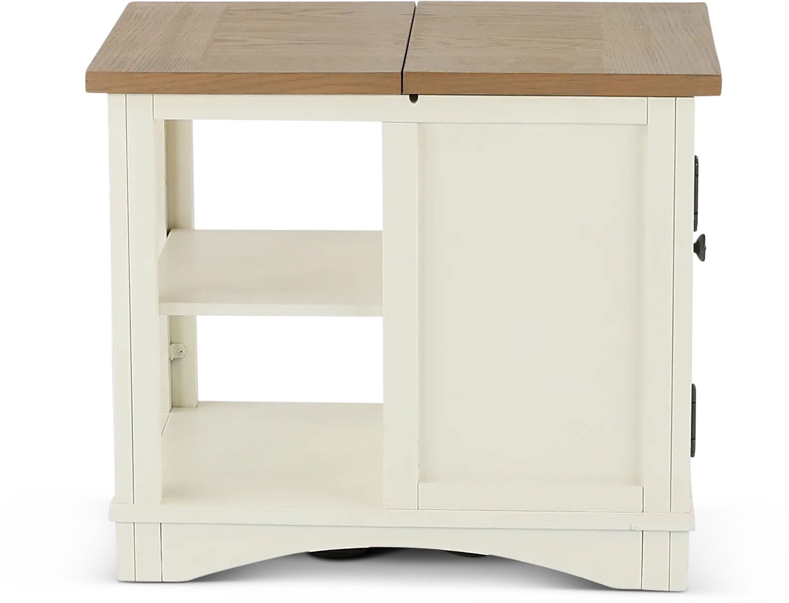 Amy Cotton White Side Table-6