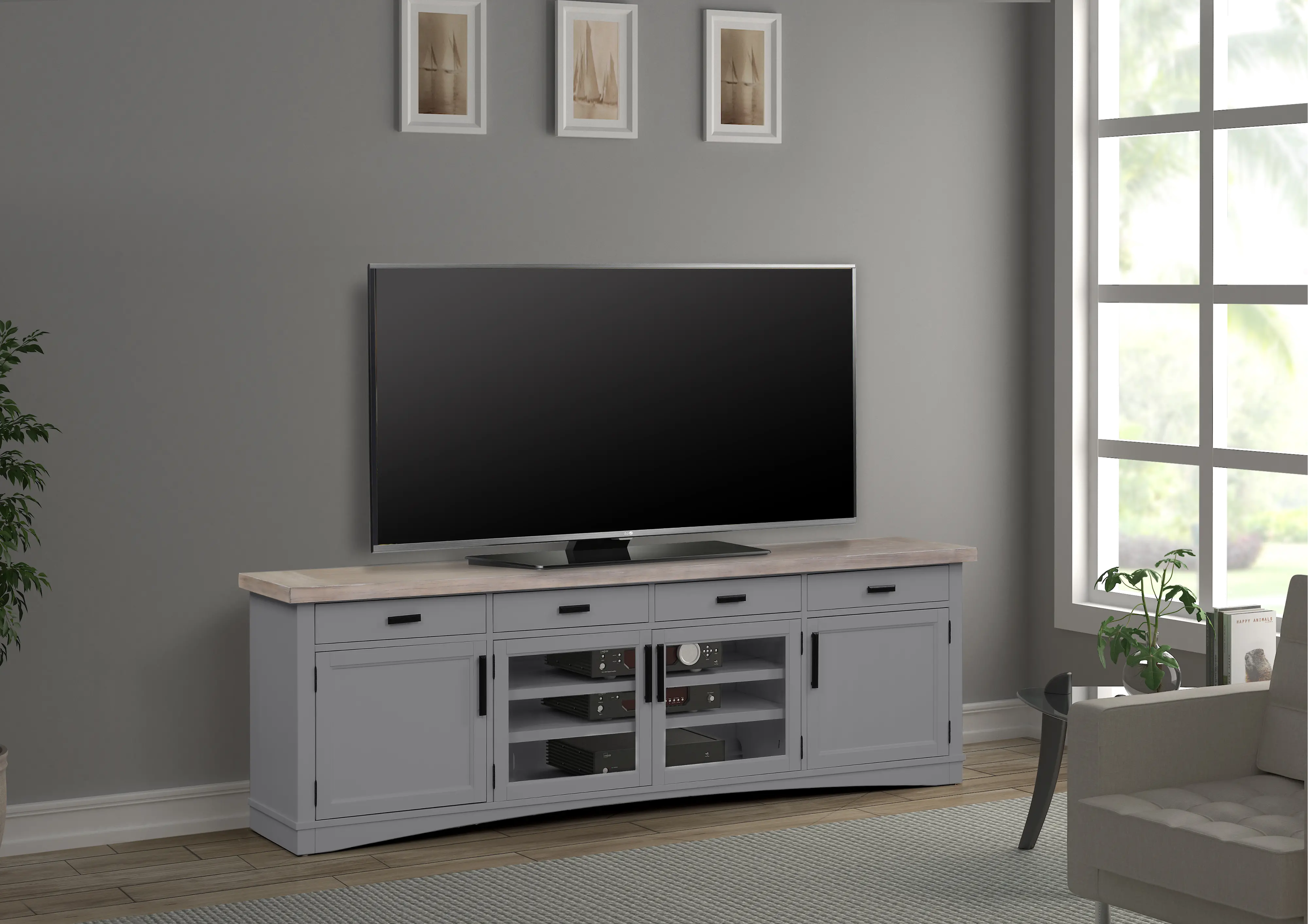 Amy Gray 92  TV Stand-2