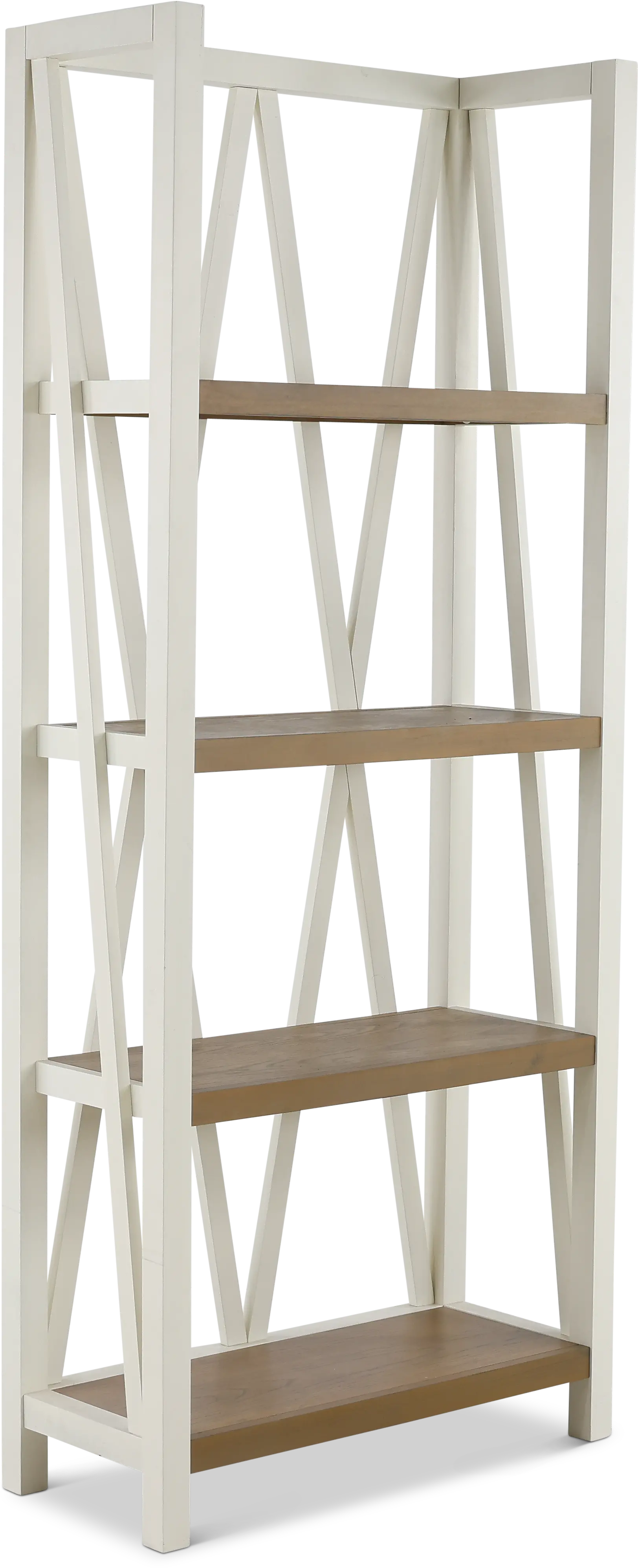 Amy White and Natural Bookcase-1