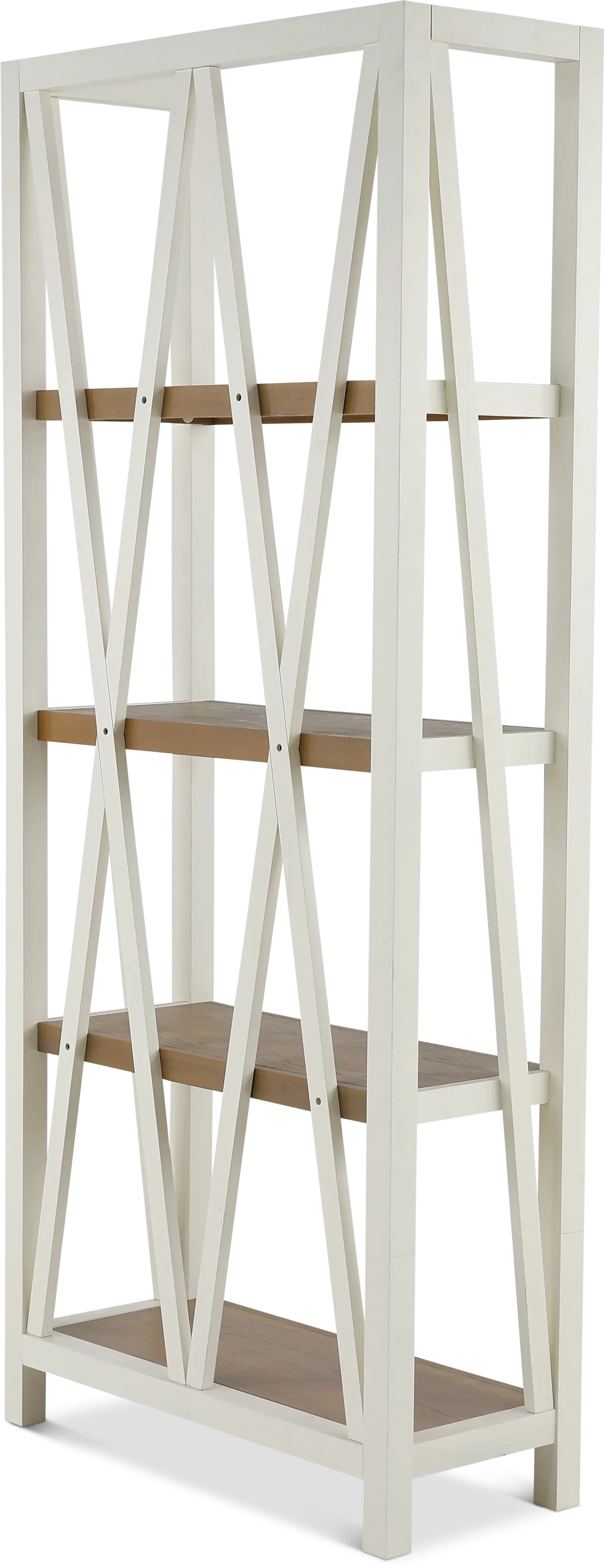 Amy White and Natural Bookcase-5