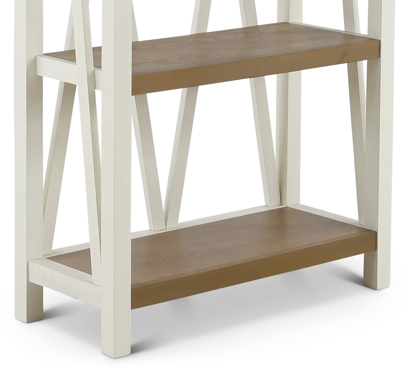 Amy White and Natural Bookcase-6
