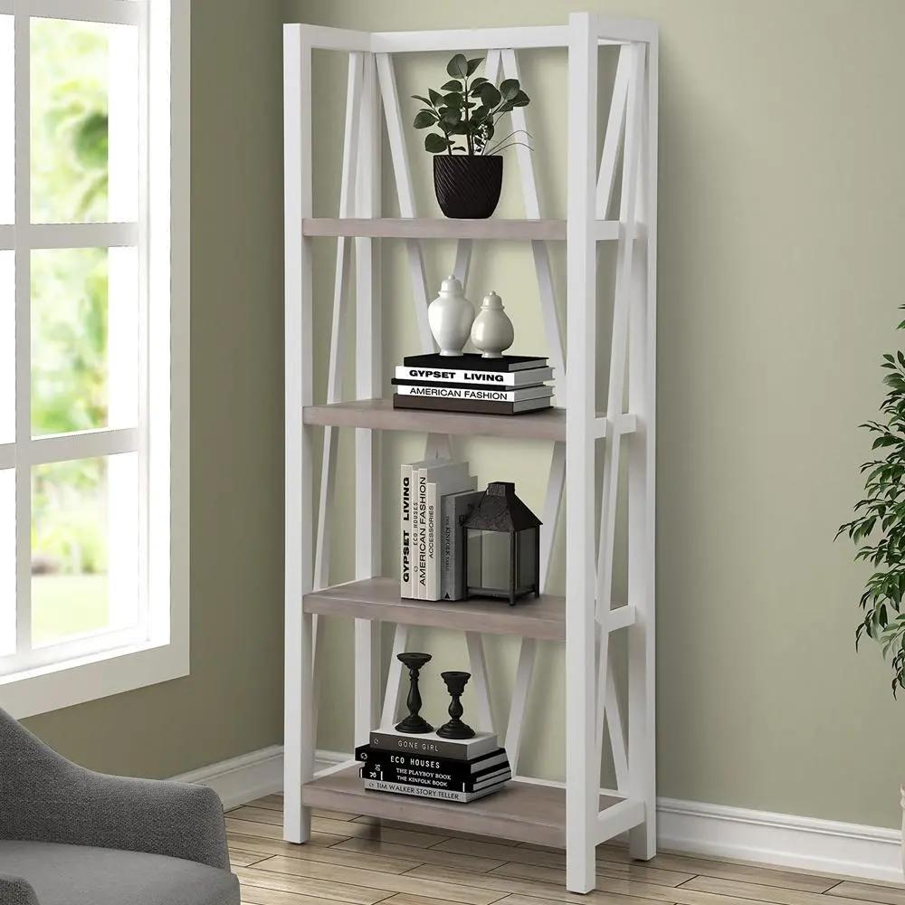Amy White and Natural Bookcase-2