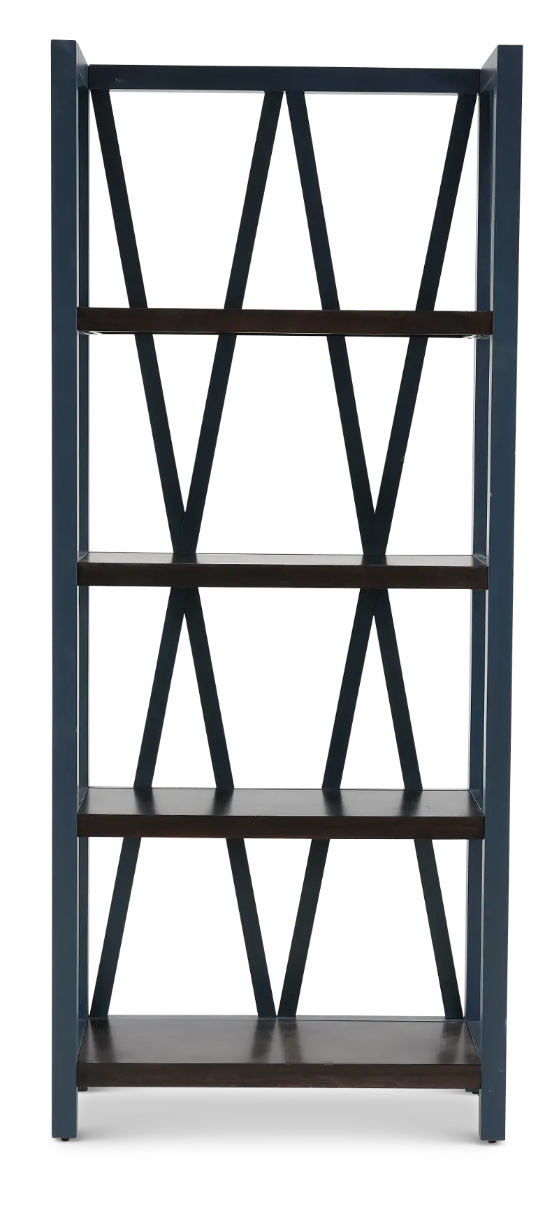 Amy Denim Blue Bookcase