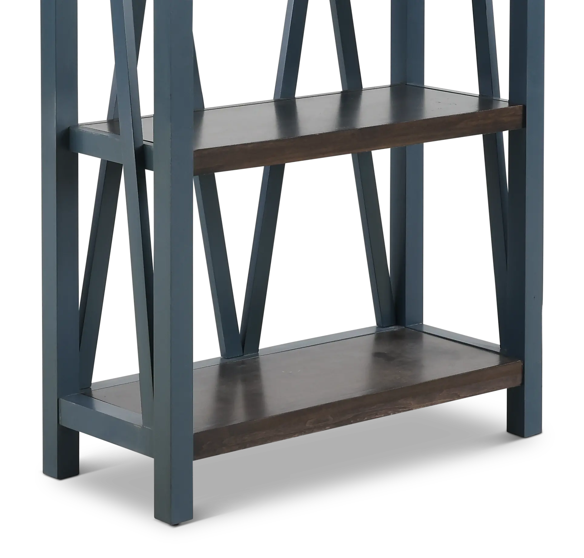 Amy Denim Blue Bookcase-6