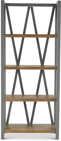Amy Dove Gray Bookcase