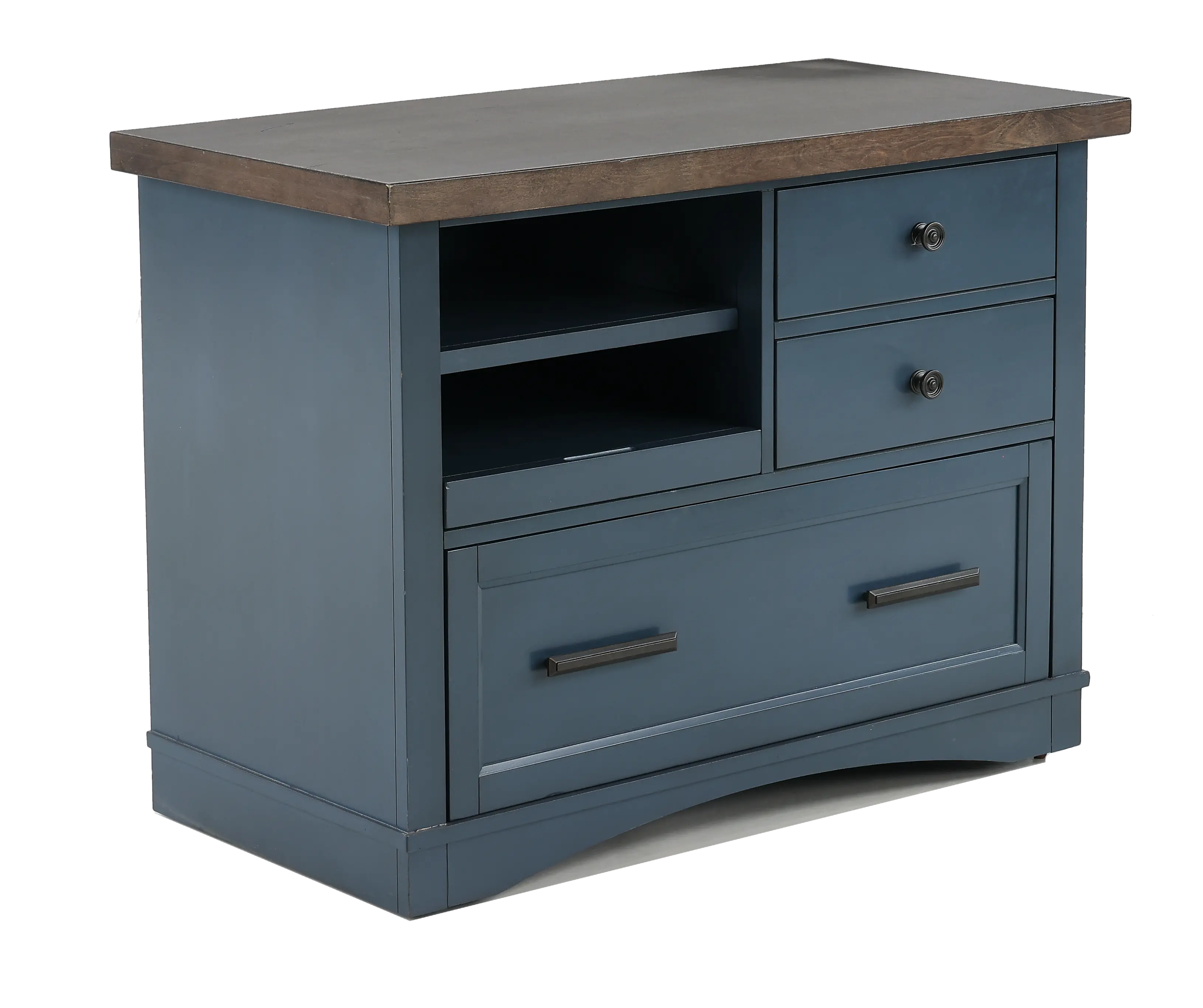 Amy Denim Blue File Cabinet-4