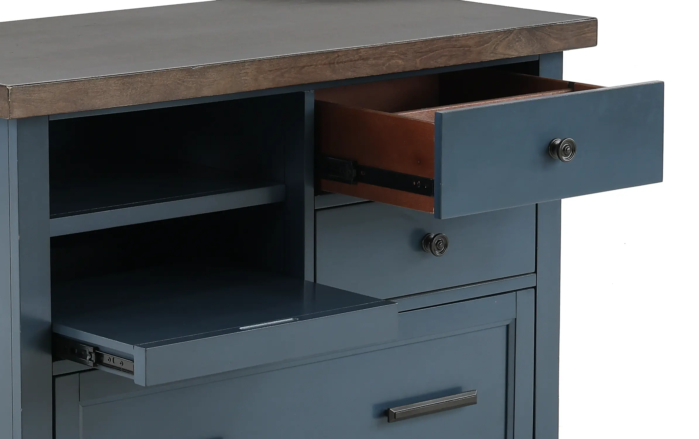Amy Denim Blue File Cabinet-6