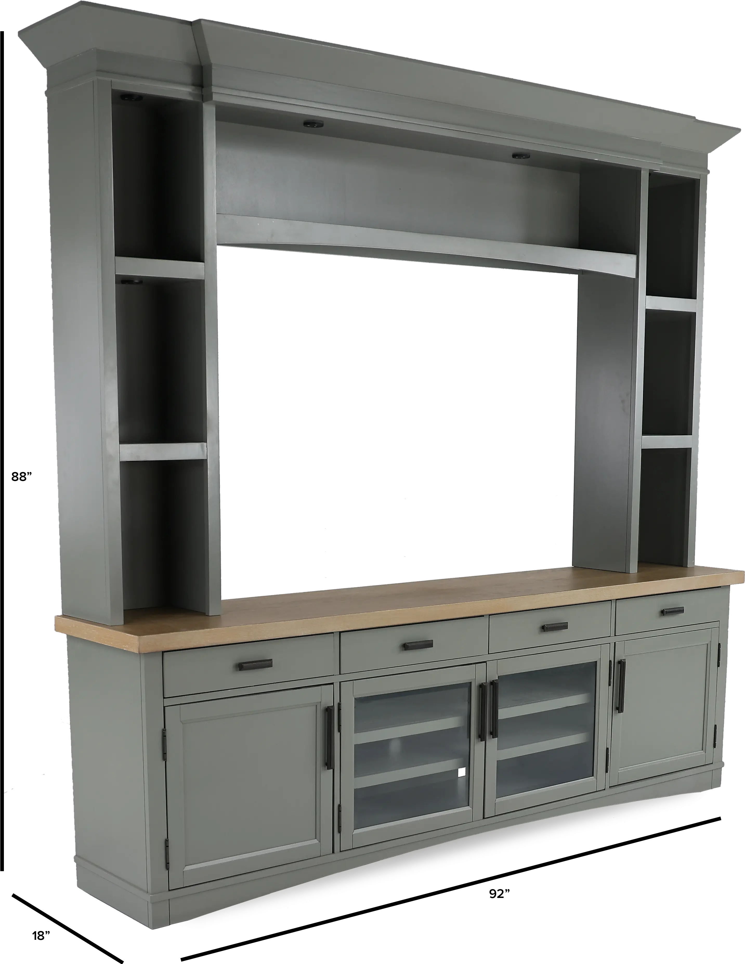 Amy Dove Gray 92  Entertainment Center-3