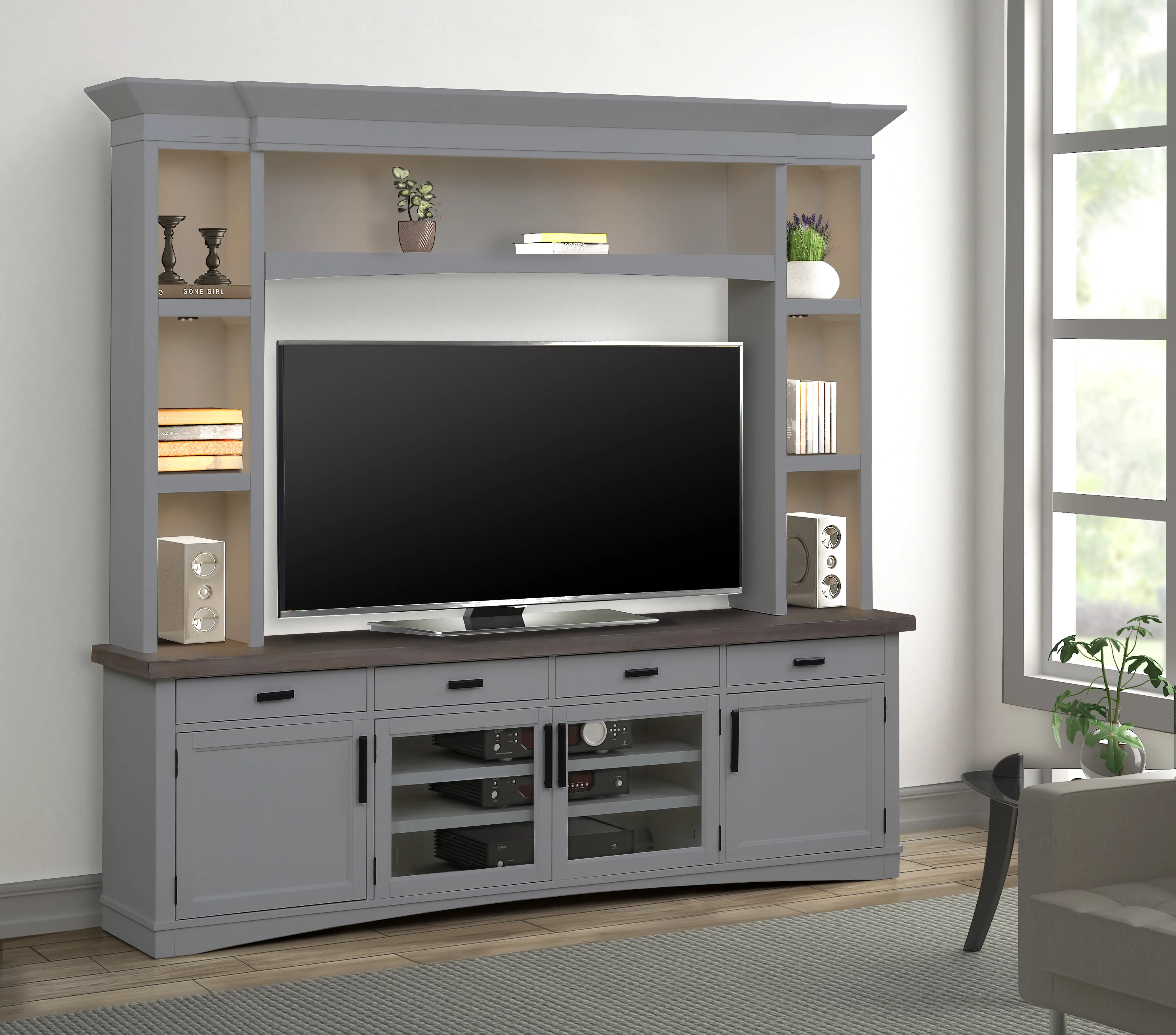 Amy Dove Gray 92  Entertainment Center-2