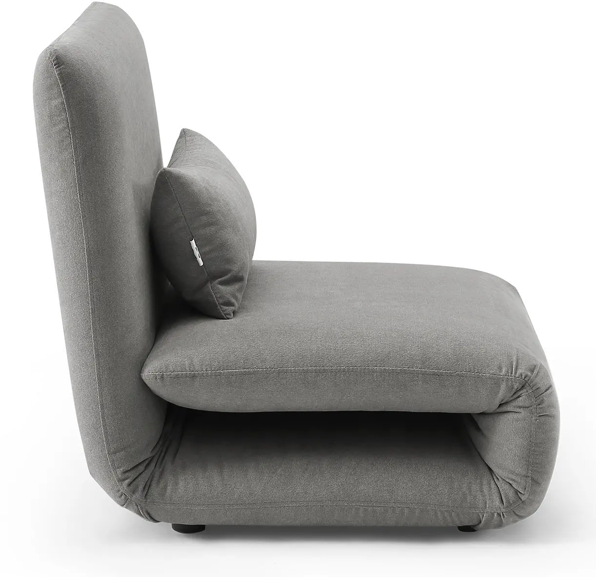 Slate Gray Folding Theater Lounger Chair and Fold Out Bed - Sutton-2