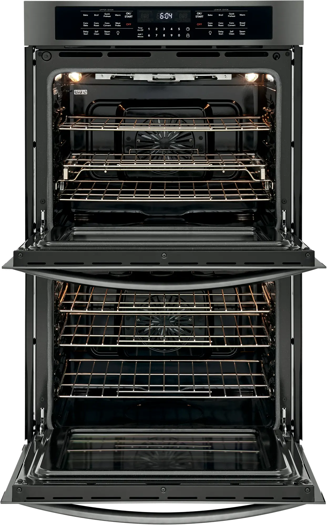 FGET3066UD Frigidaire Gallery 30 Inch Double Wall Oven - 10.2 cu. ft. Black Stainless Steel-1