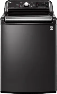 WT7900HBA LG Top Load Washer 5.5 cu. ft. TurboWash3D - Black Steel