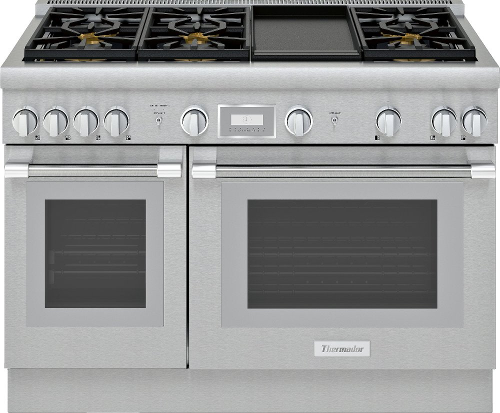 Thermador Pro Harmony 48" Double Oven Gas Range with Griddle - Stainless Steel