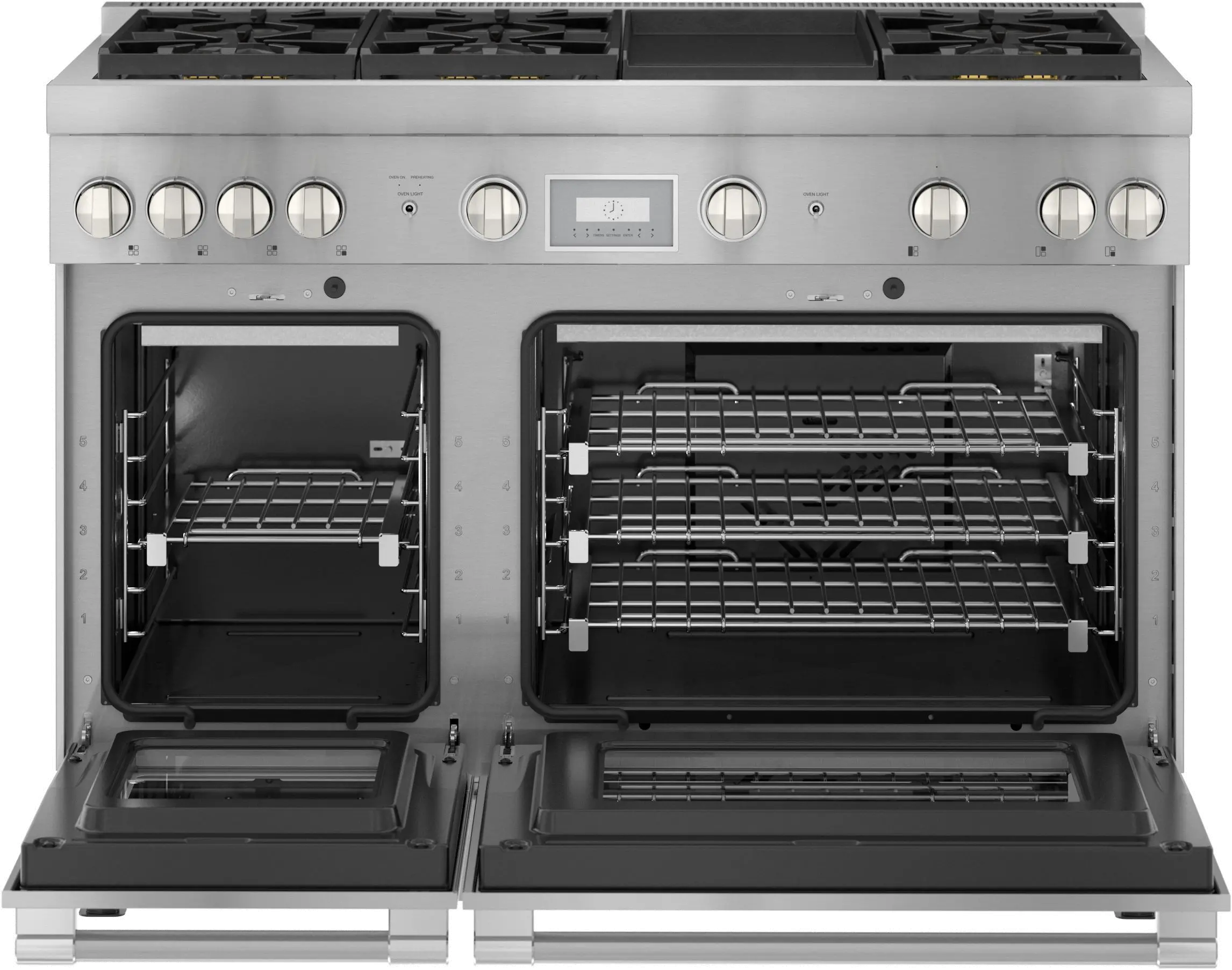 PRG486WDH Thermador Pro Harmony 48  Double Oven Gas Range with Griddle - Stainless Steel-5