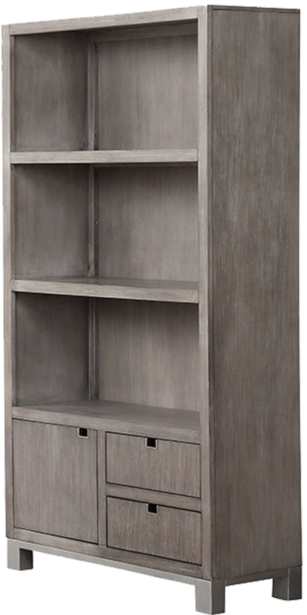 Pacific Heights Washed Gray Home Office Bookcase