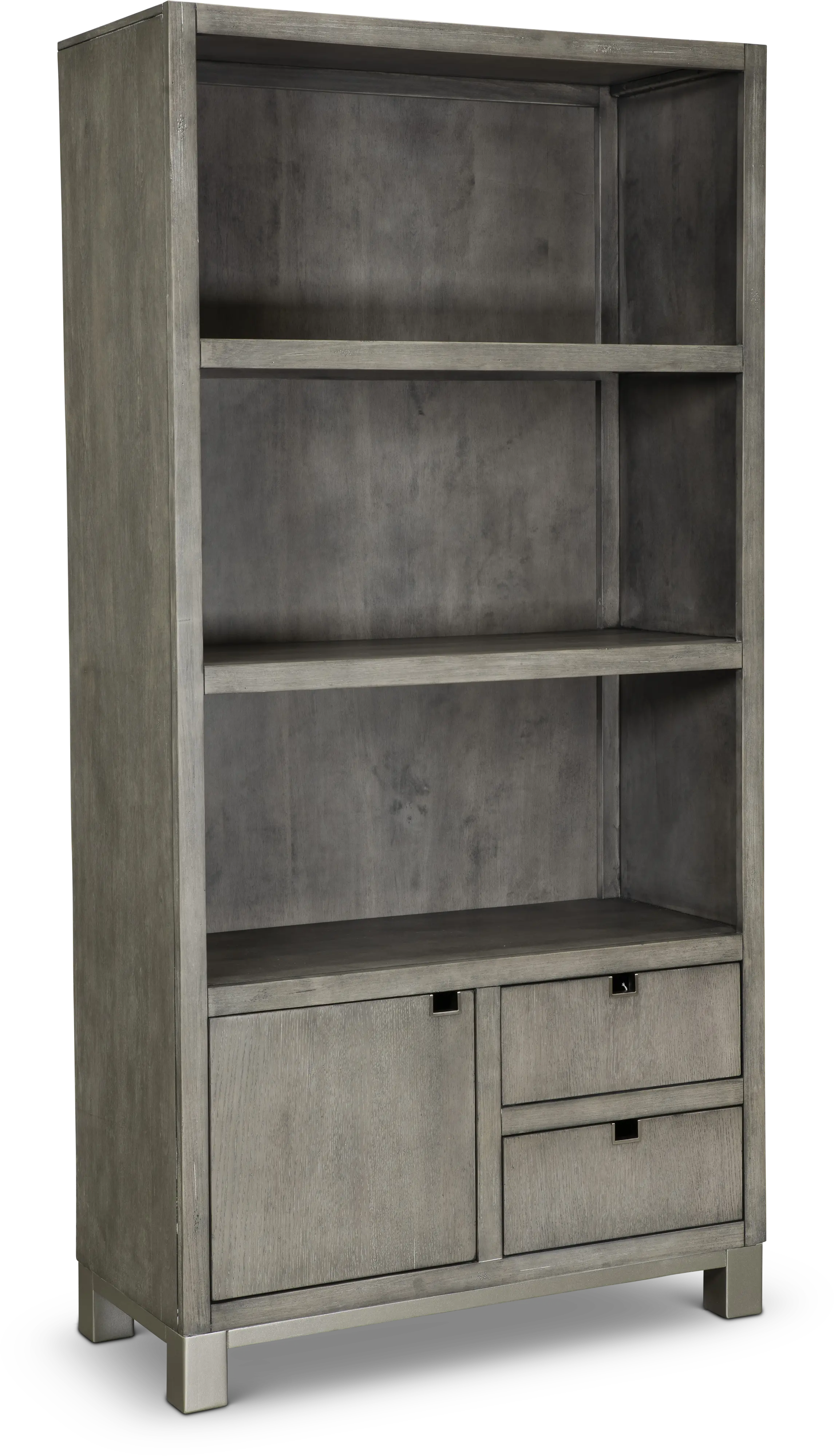 Pacific Heights Washed Gray Home Office Bookcase-5