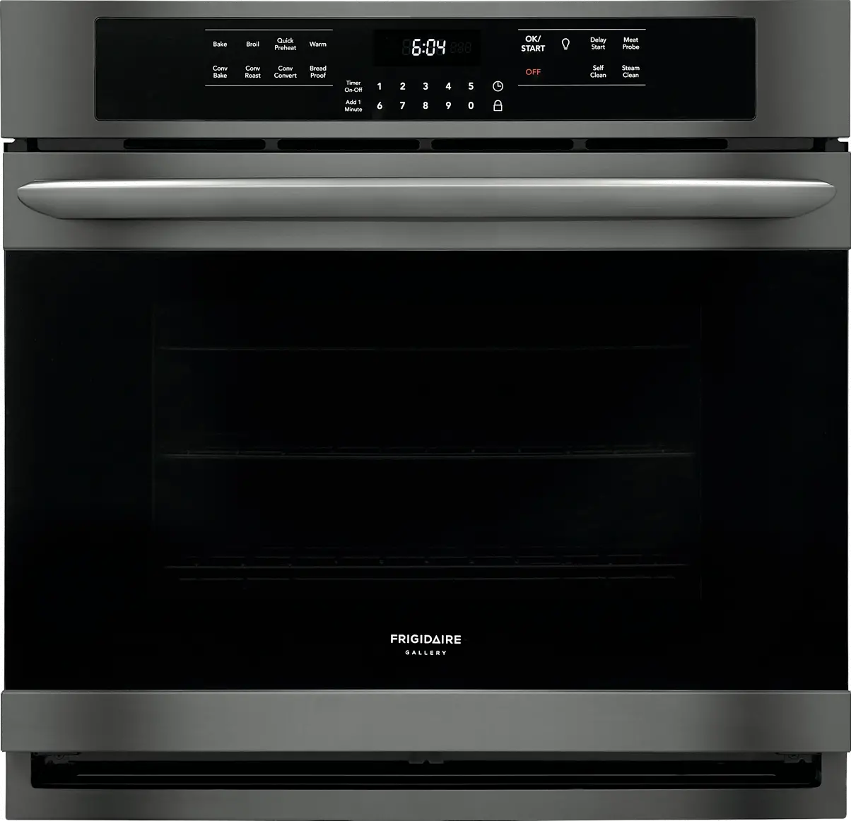 FGEW3066UD Frigidaire Gallery 30 Inch Single Wall Oven - 5.1 cu. ft. Black Stainless Steel-2