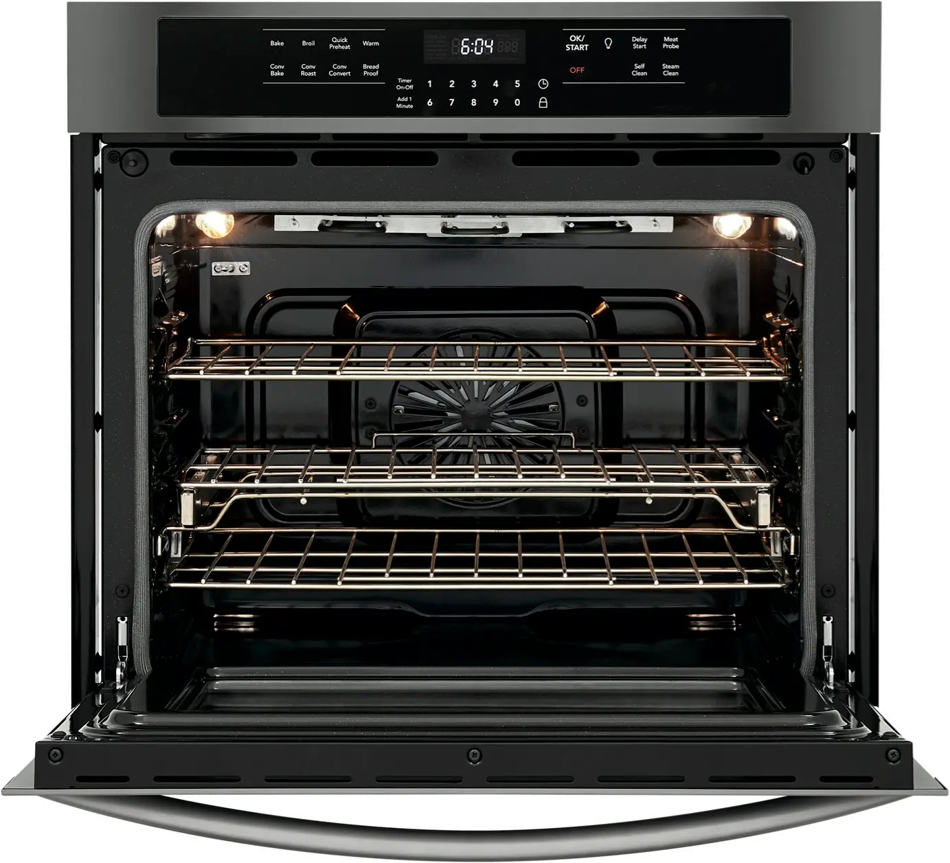 FGEW3066UD Frigidaire Gallery 30 Inch Single Wall Oven - 5.1 cu. ft. Black Stainless Steel-1