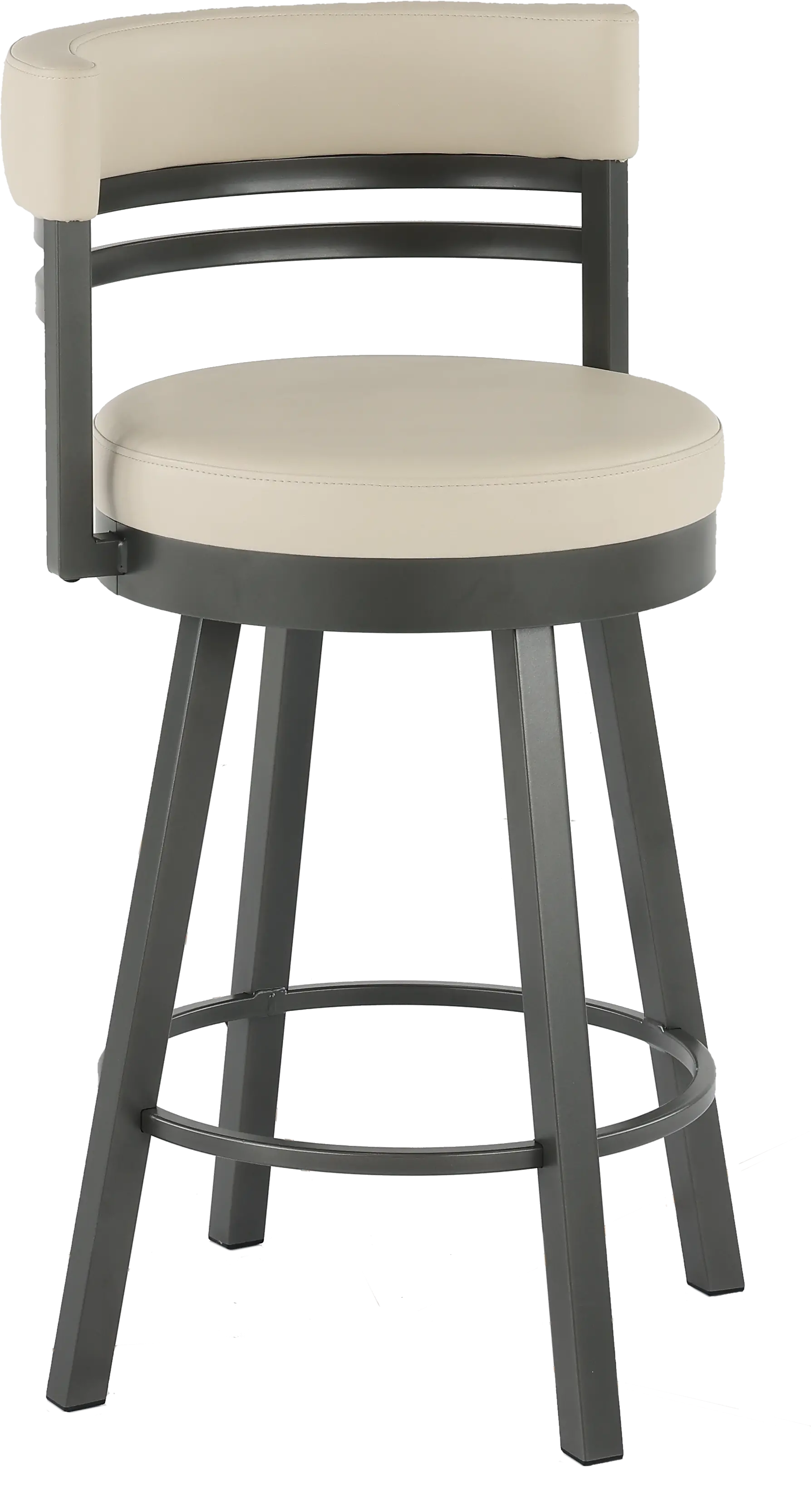 Ronny Oyster White Swivel Counter Height Stool-1