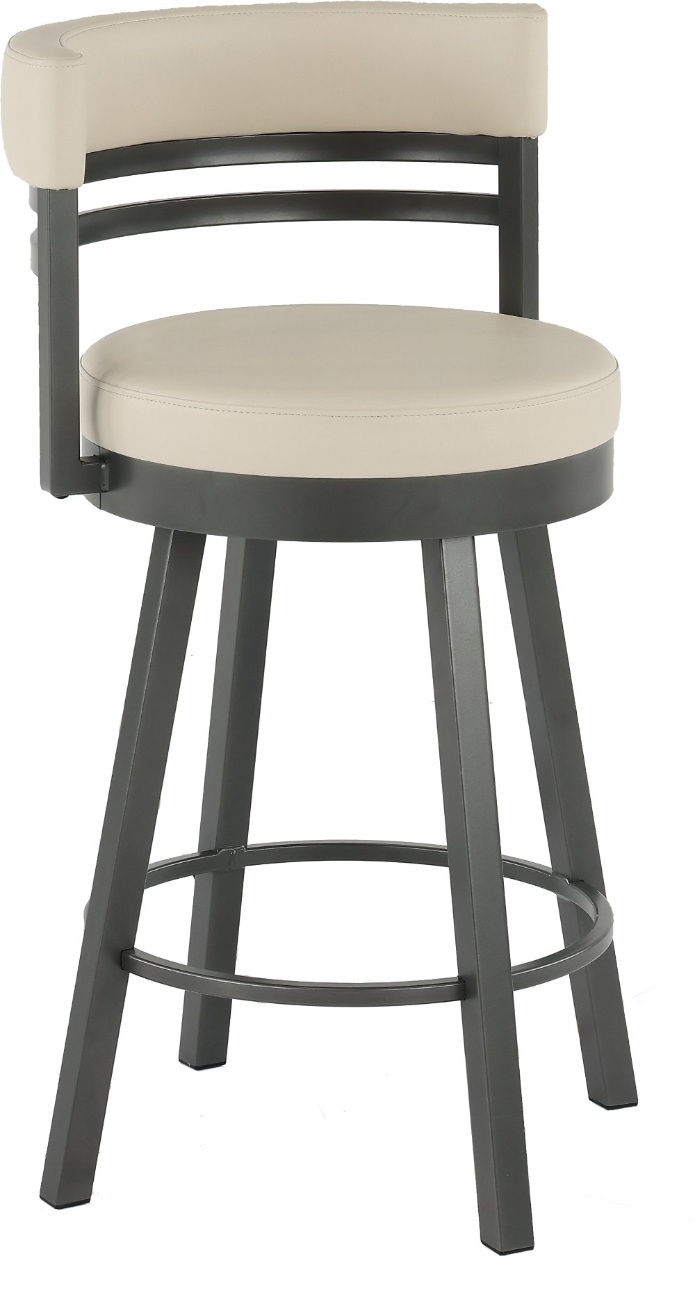 Ronny Oyster White Swivel Counter Height Stool