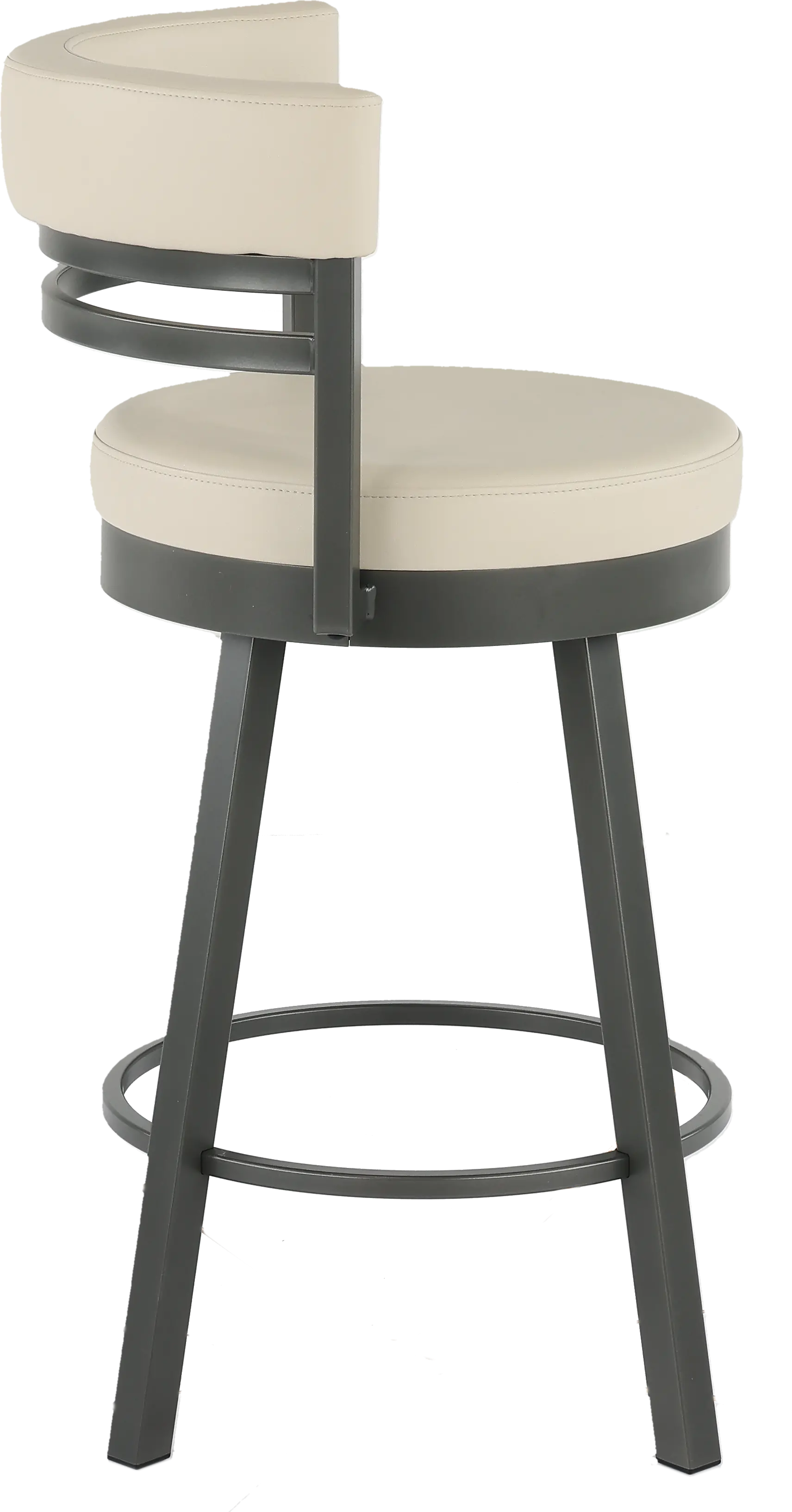 Ronny Oyster White Swivel Counter Height Stool-4