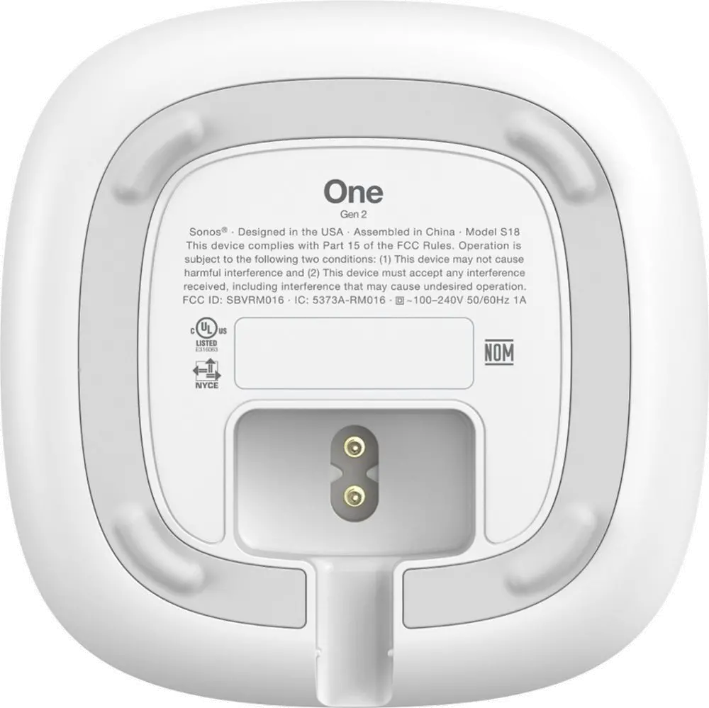 ONEG2US1,WH Sonos One (Gen 2) - White-6
