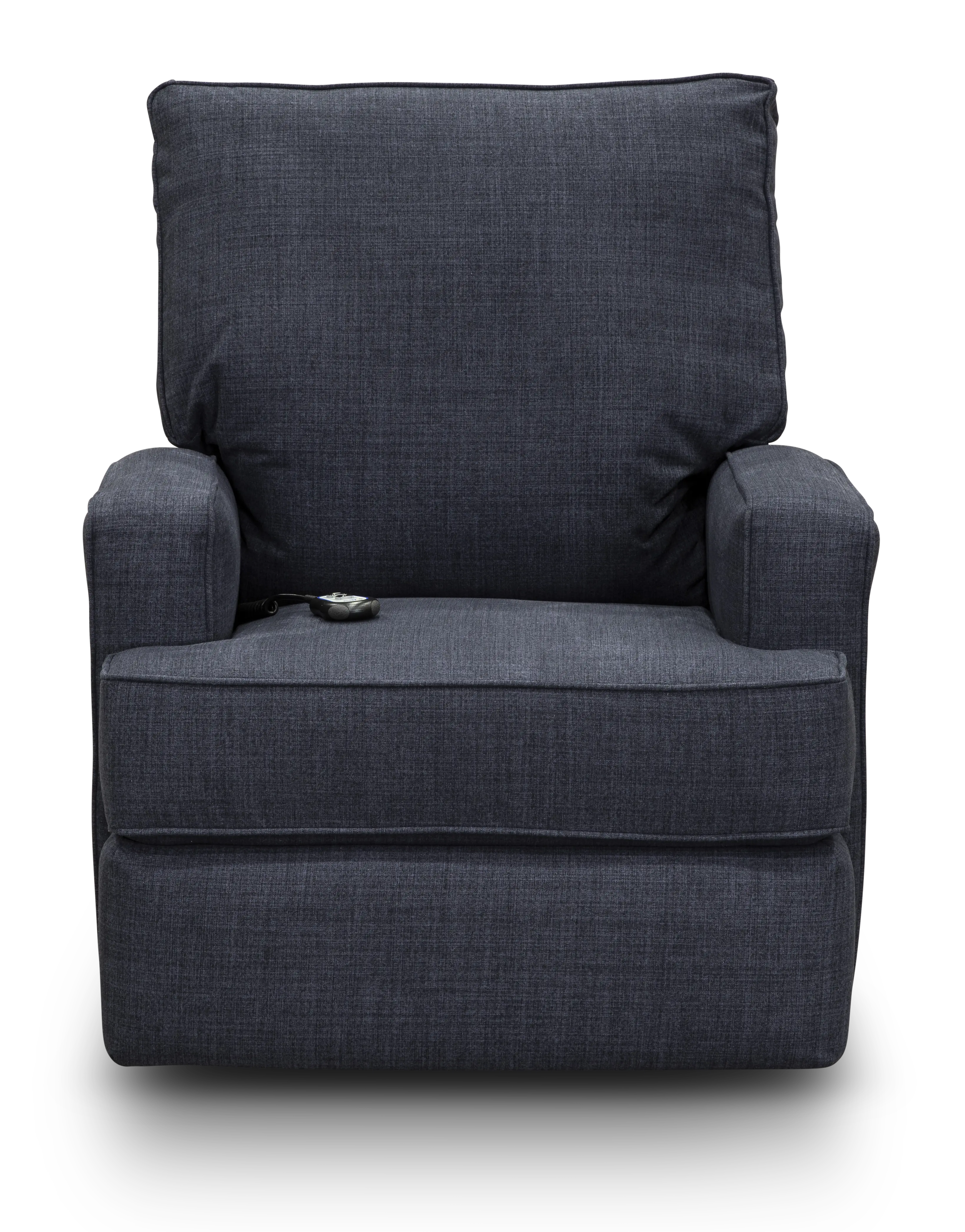 Kersey Navy Blue Power Swivel Glider Recliner-1