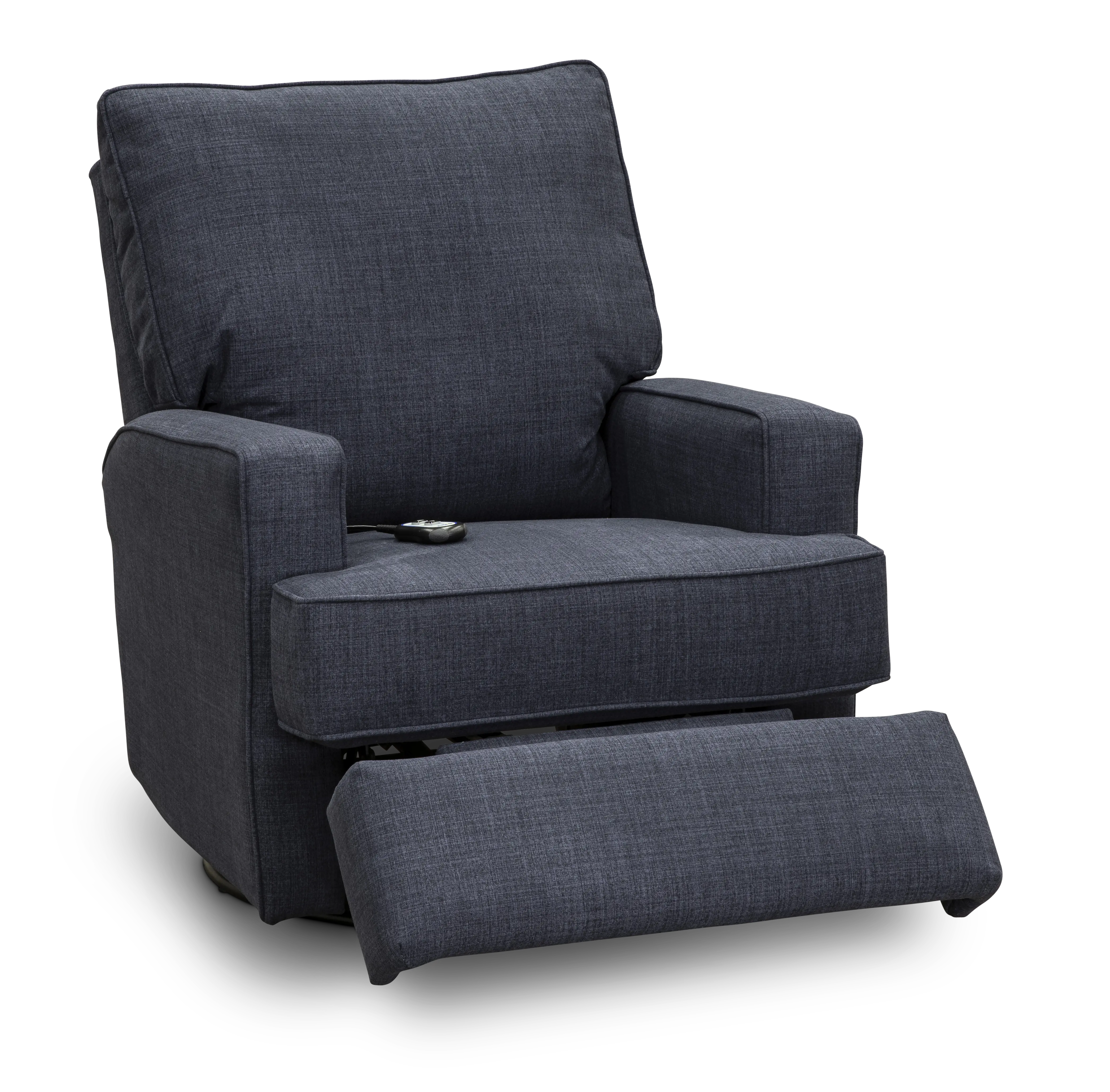 Kersey Navy Blue Power Swivel Glider Recliner-2