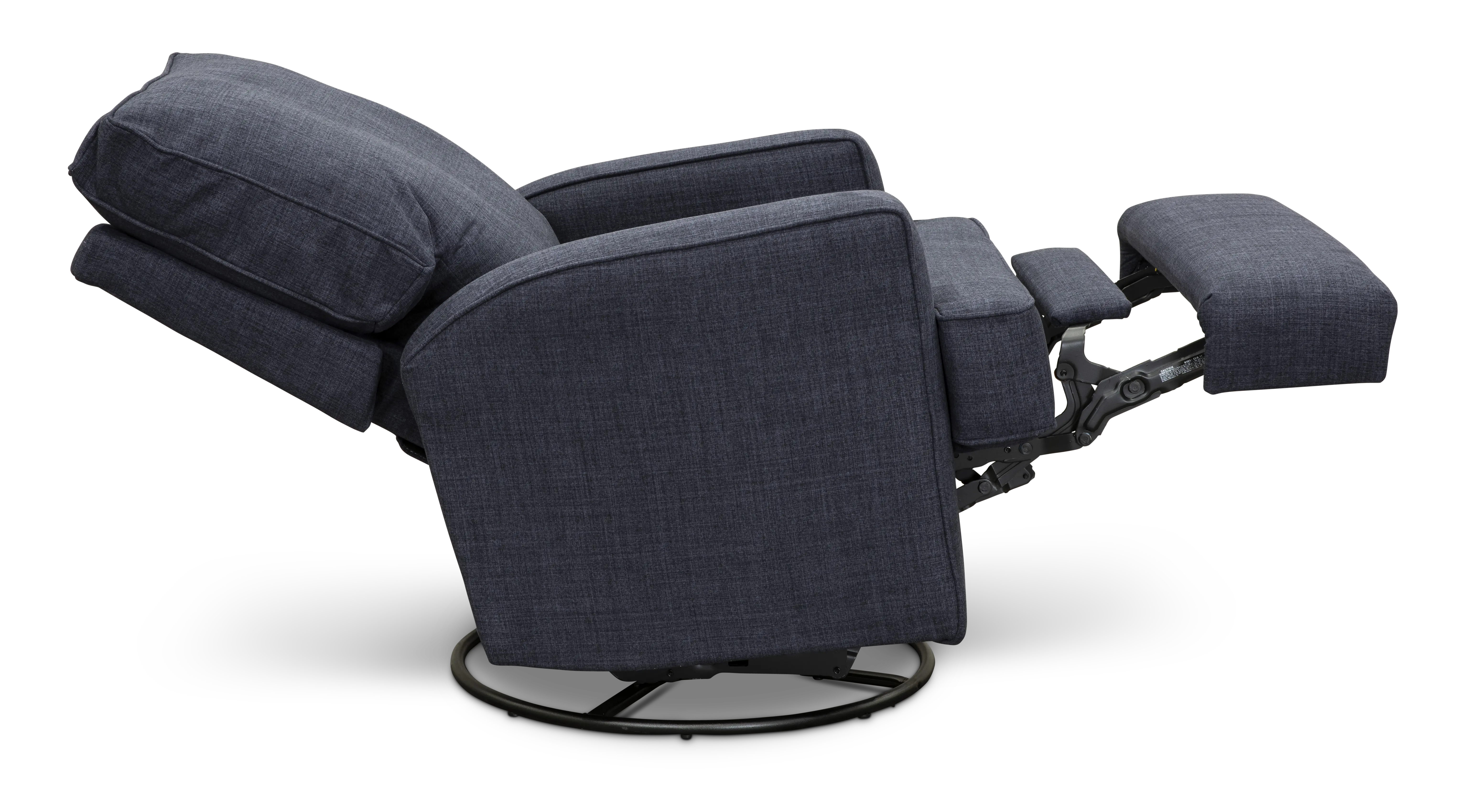 Kersey Navy Blue Power Swivel Glider Recliner-3