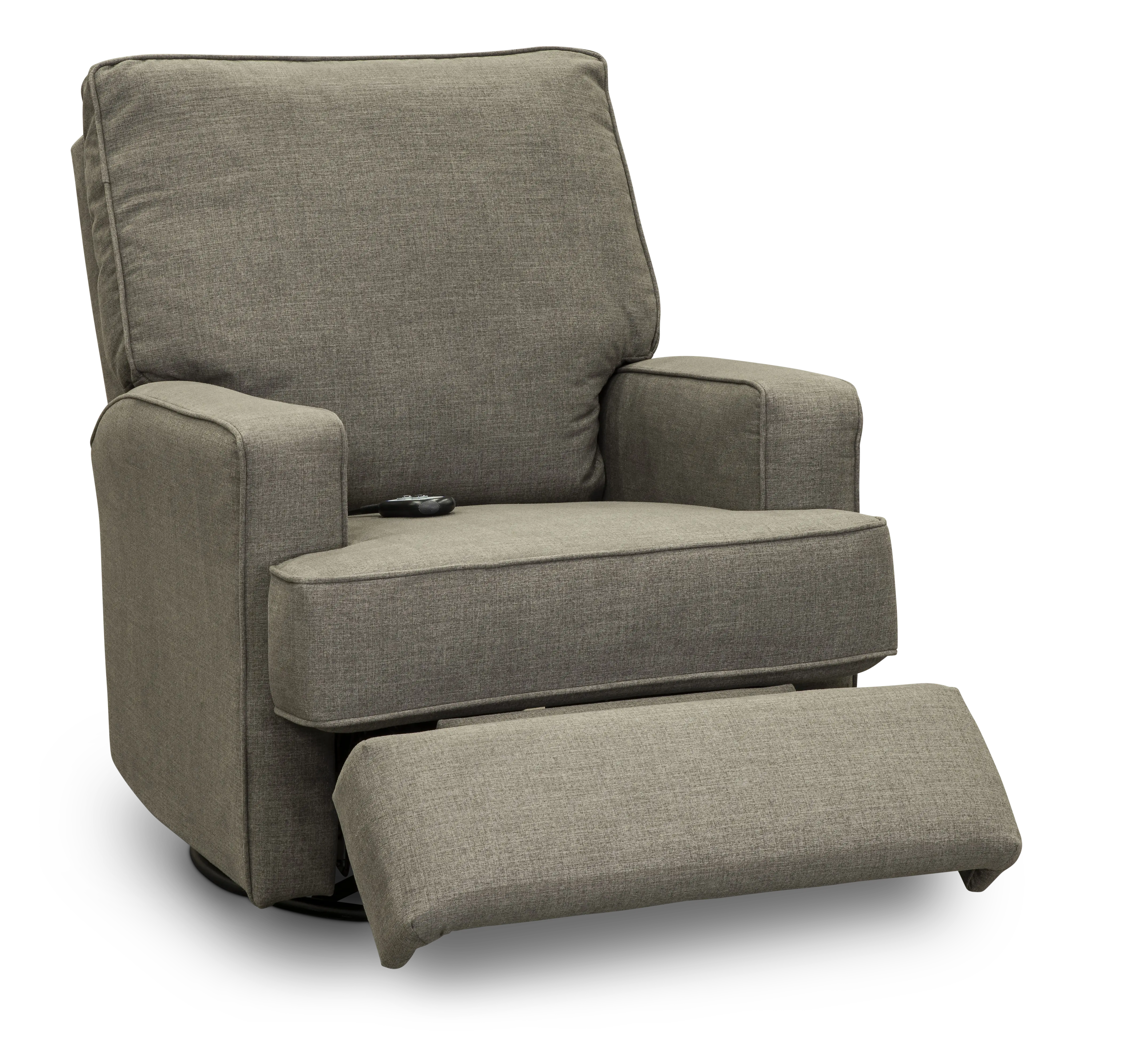 Kersey Pewter Brown Power Swivel Glider Recliner-2
