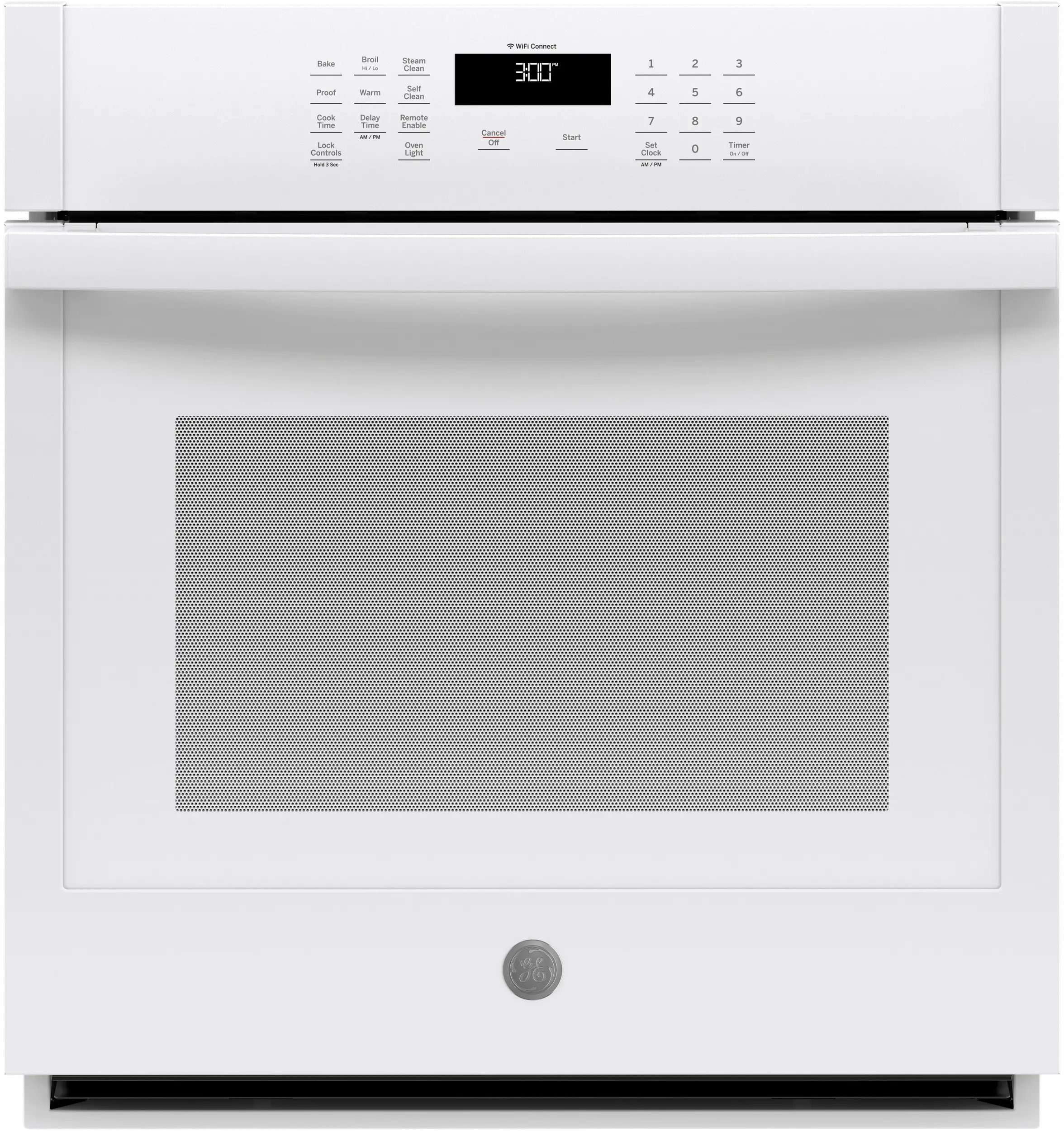 JKS3000DNWW GE 27 Inch Single Wall Oven - 4.3 cu. ft. White-1