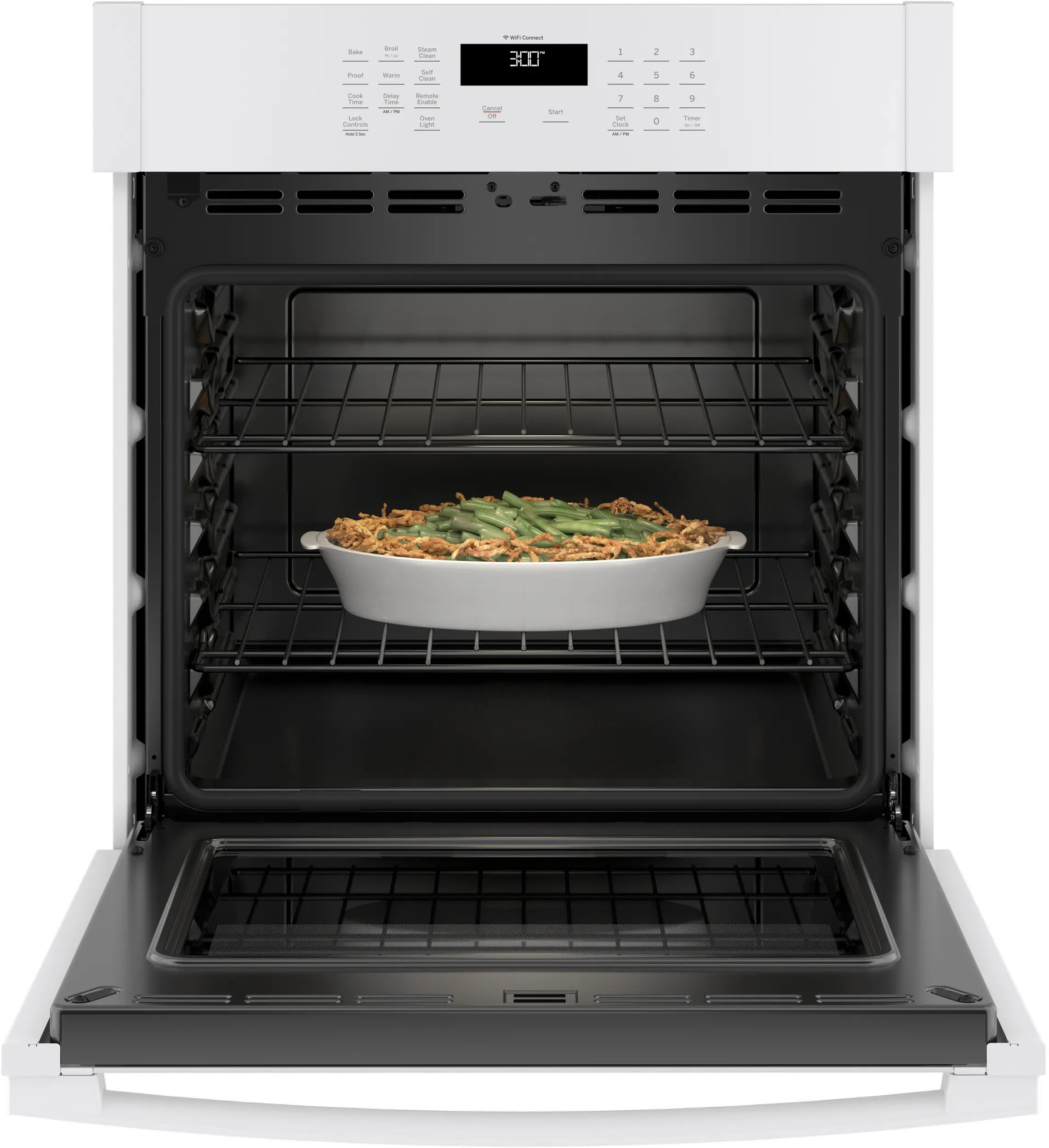 JKS3000DNWW GE 27 Inch Single Wall Oven - 4.3 cu. ft. White-3