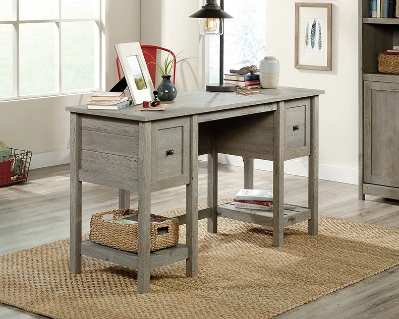 Cottage Road Mystic Gray Home Office Desk-1