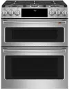 CGS750P2MS1 Cafe 6.7 cu ft Double Oven Gas Range - Stainless Steel