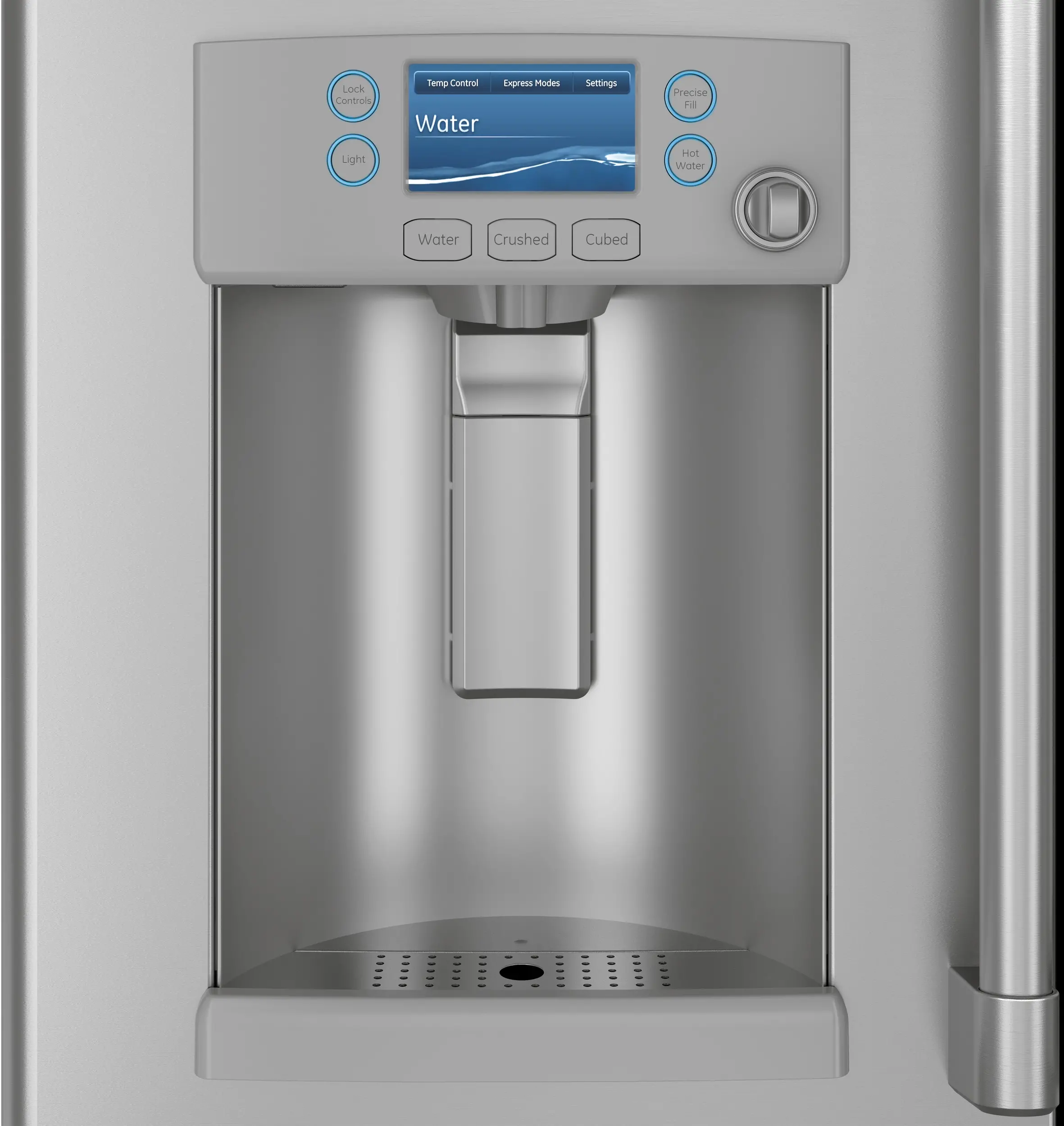 CYE22TP2MS1 Cafe 22.2 cu ft French Door Refrigerator - Counter Depth Stainless Steel-3