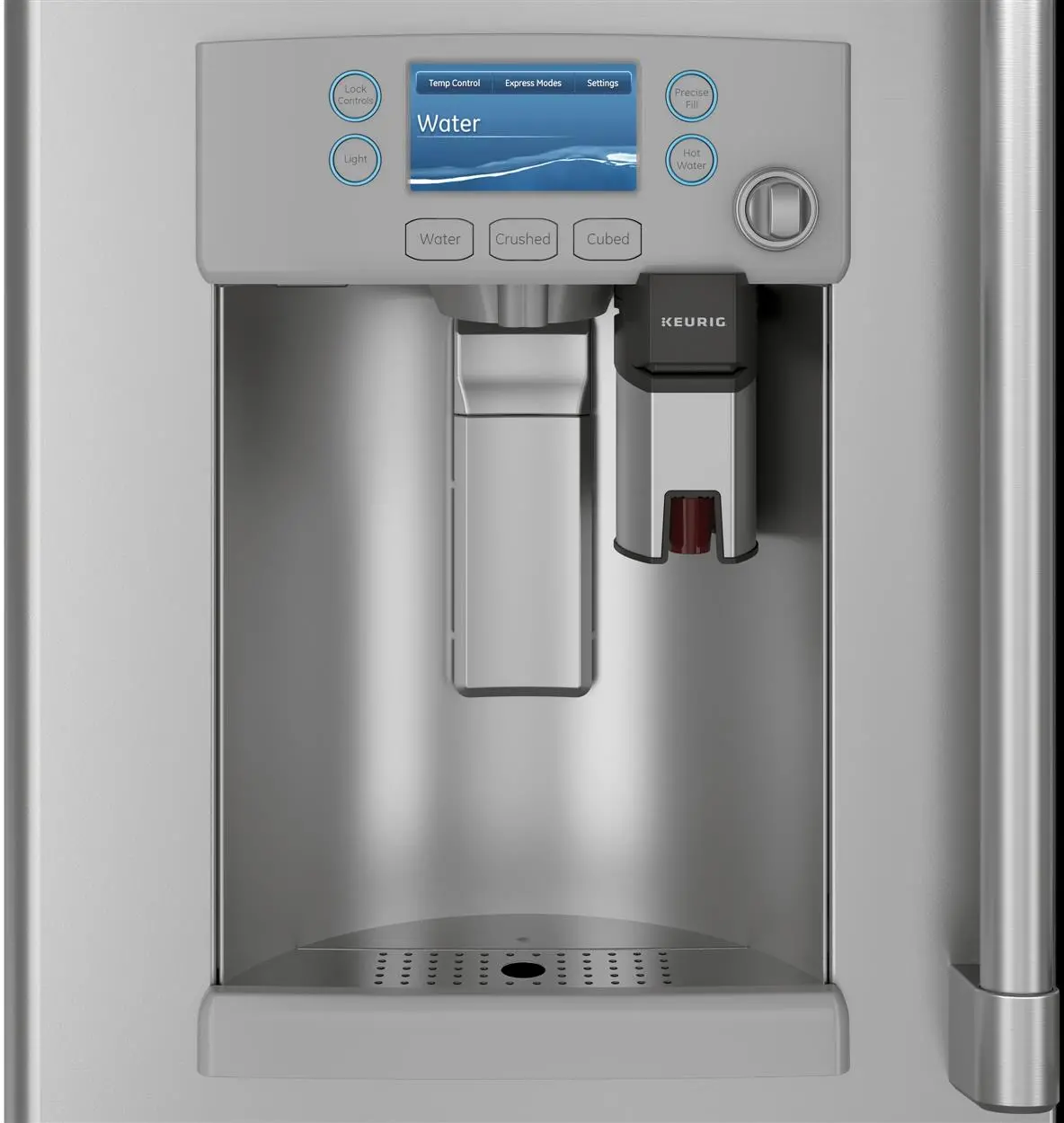 CYE22UP2MS1 Cafe 22 cu ft French Door Refrigerator - Counter Depth Stainless Steel-4