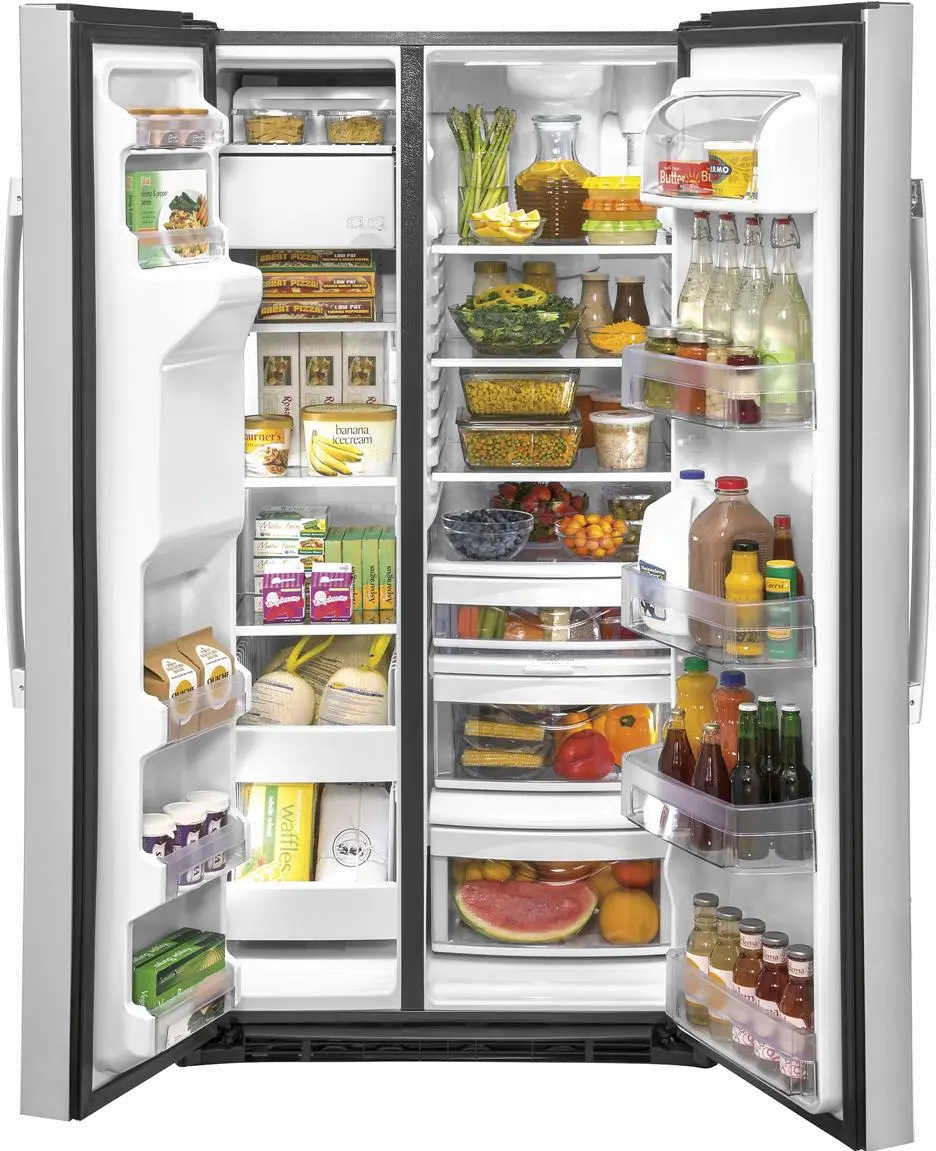 GSS25IYNFS GE 25.1 cu ft Side by Side Refrigerator - Stainless Steel-1