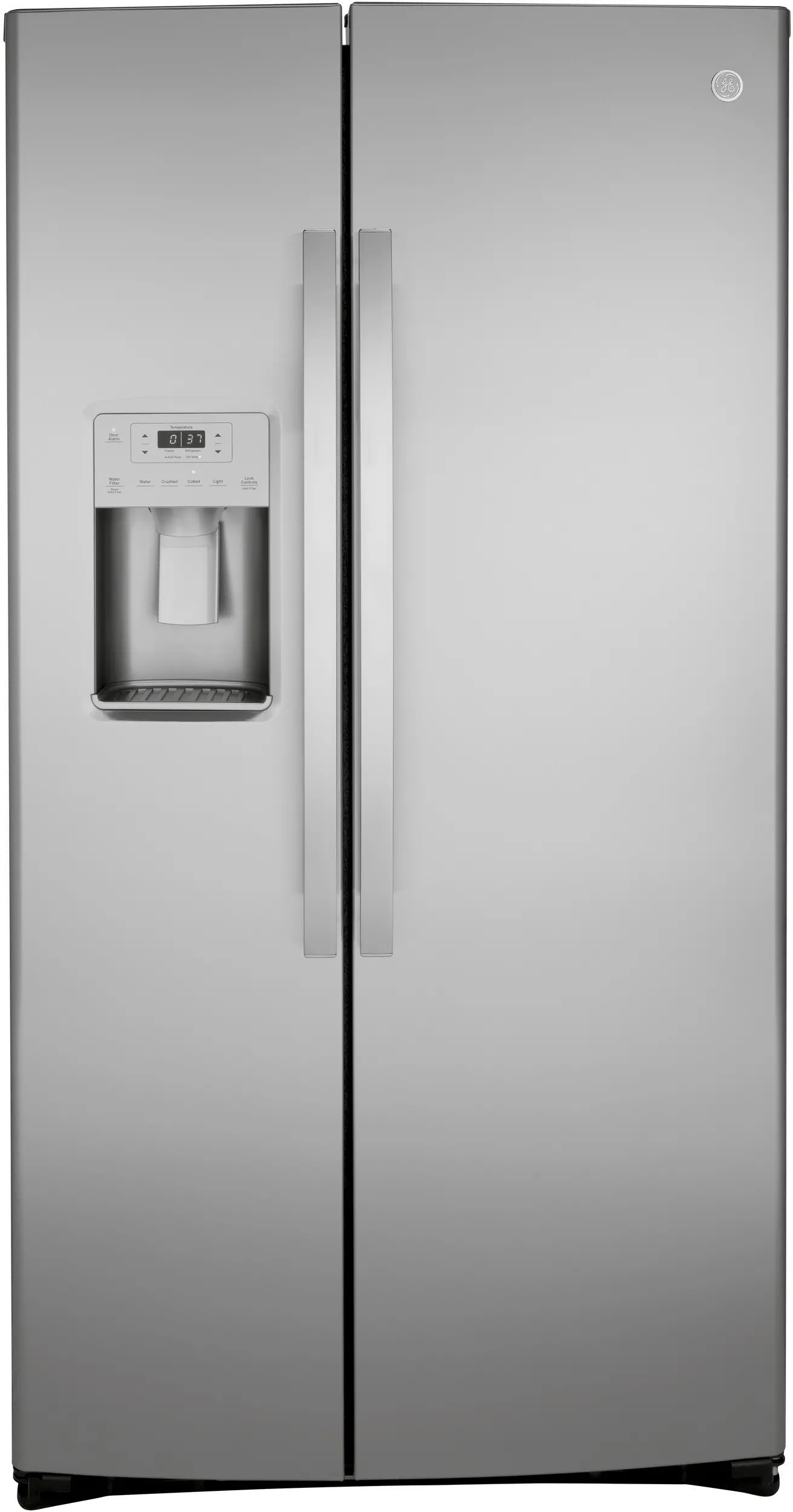 GZS22IYNFS GE 21.8 cu ft Side by Side Refrigerator - Counter Depth Stainless Steel-1