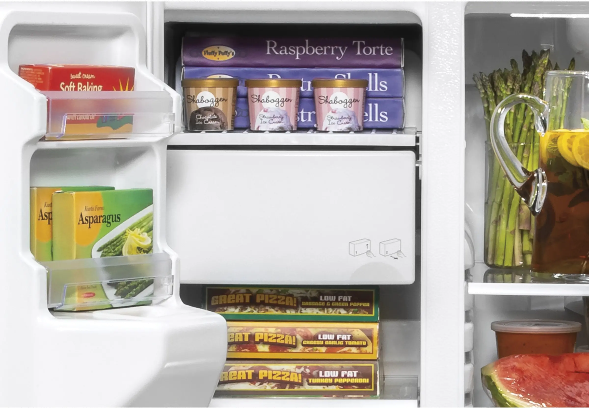GZS22IYNFS GE 21.8 cu ft Side by Side Refrigerator - Counter Depth Stainless Steel-5