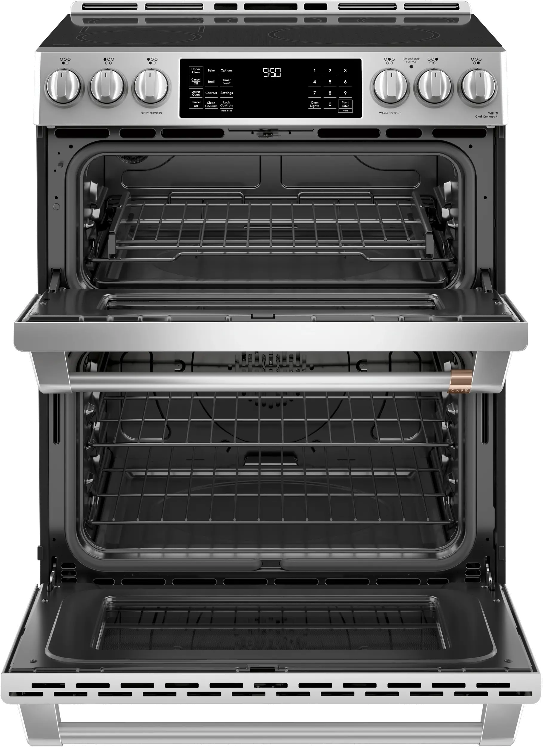 CHS950P2MS1 Cafe 6.7 cu ft Electric Induction Double Oven Range - Stainless Steel-3