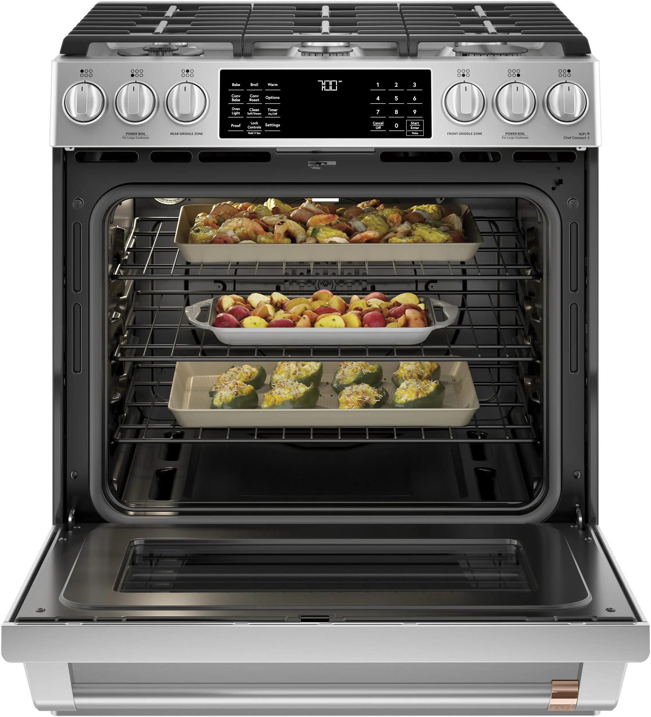 CGS700P2MS1 Cafe 5.6 cu ft Gas Range - Stainless Steel-5