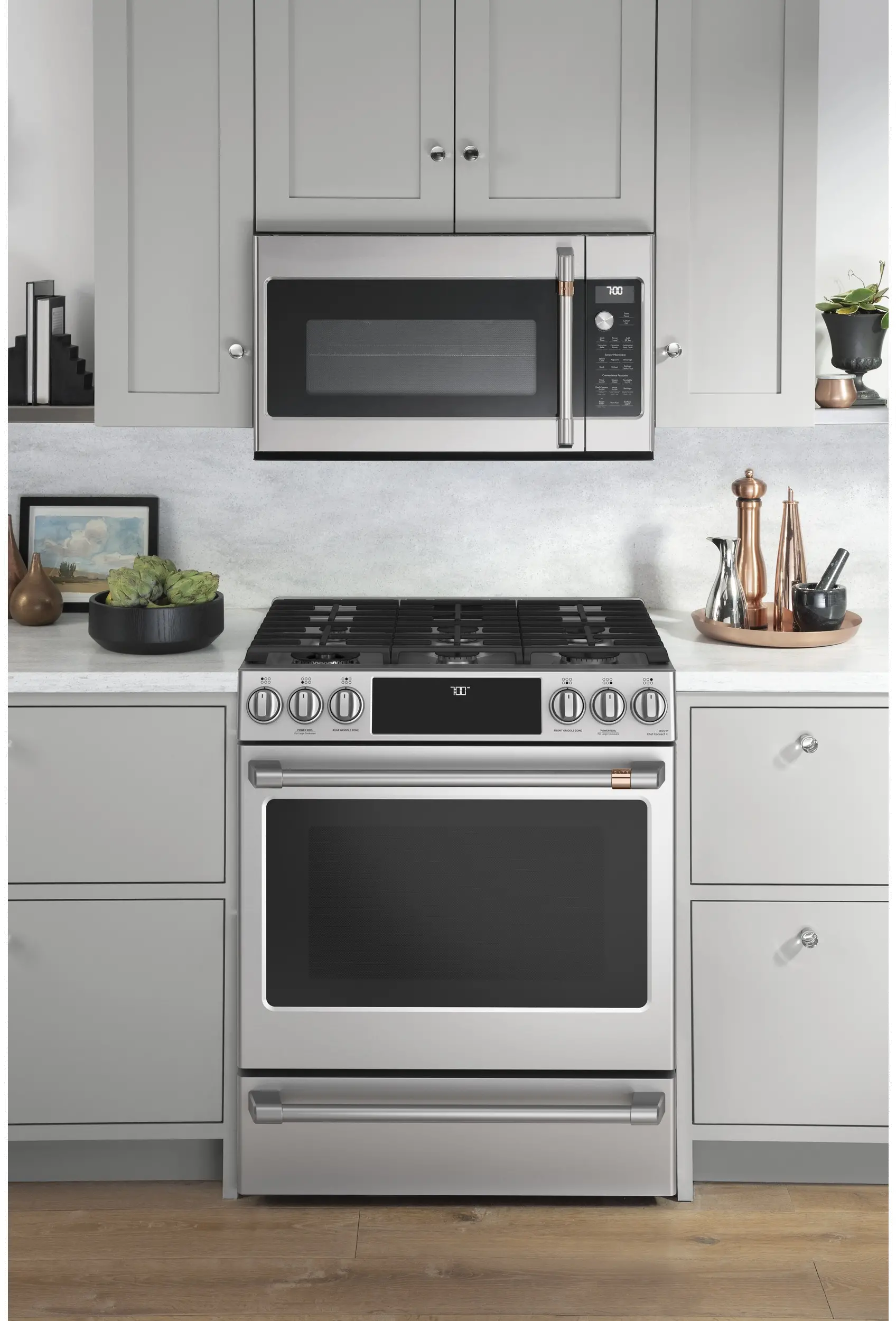 CGS700P2MS1 Cafe 5.6 cu ft Gas Range - Stainless Steel-2