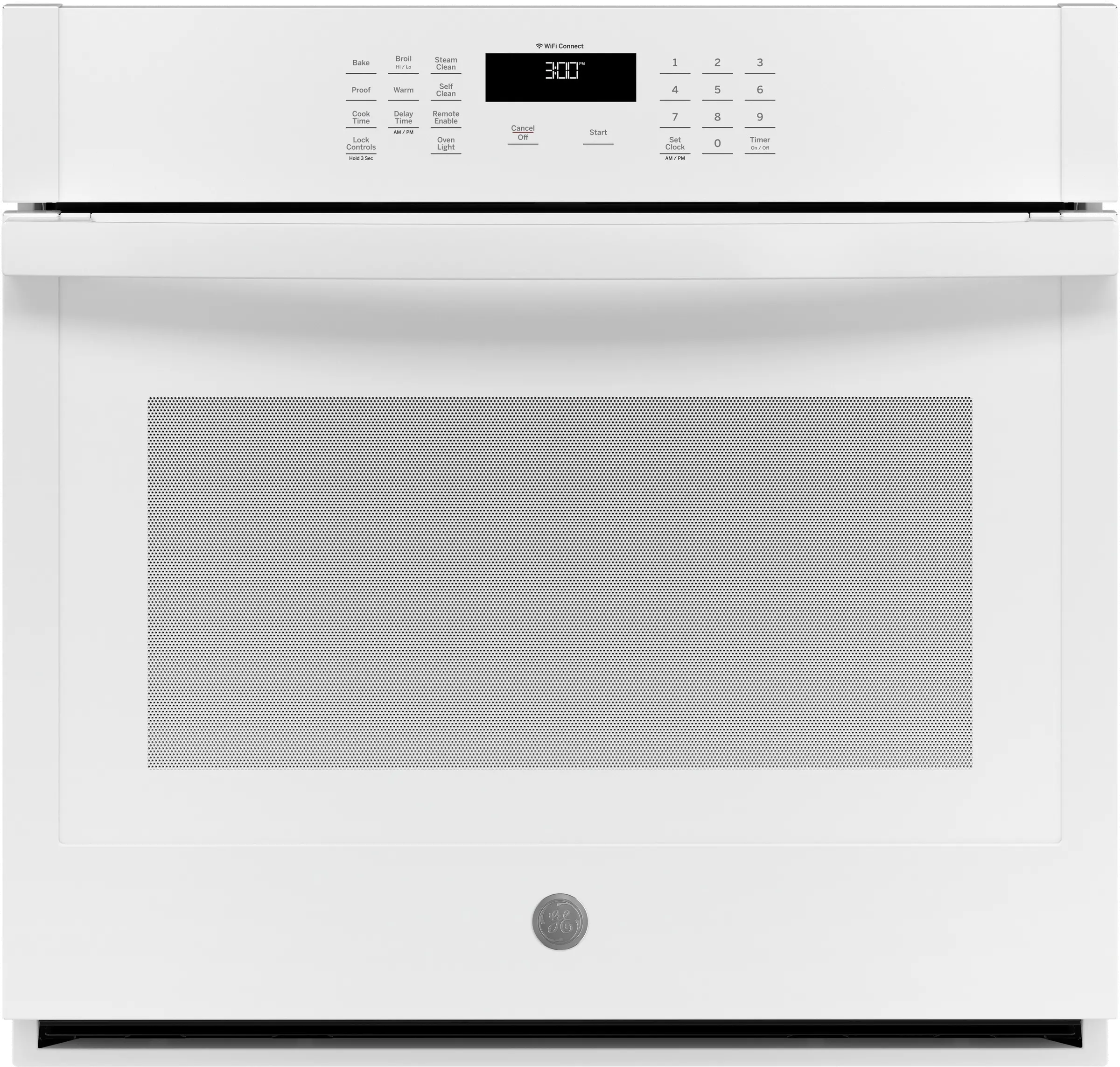 JTS3000DNWW GE 5 cu ft Single Wall Oven - White 30 Inch-1