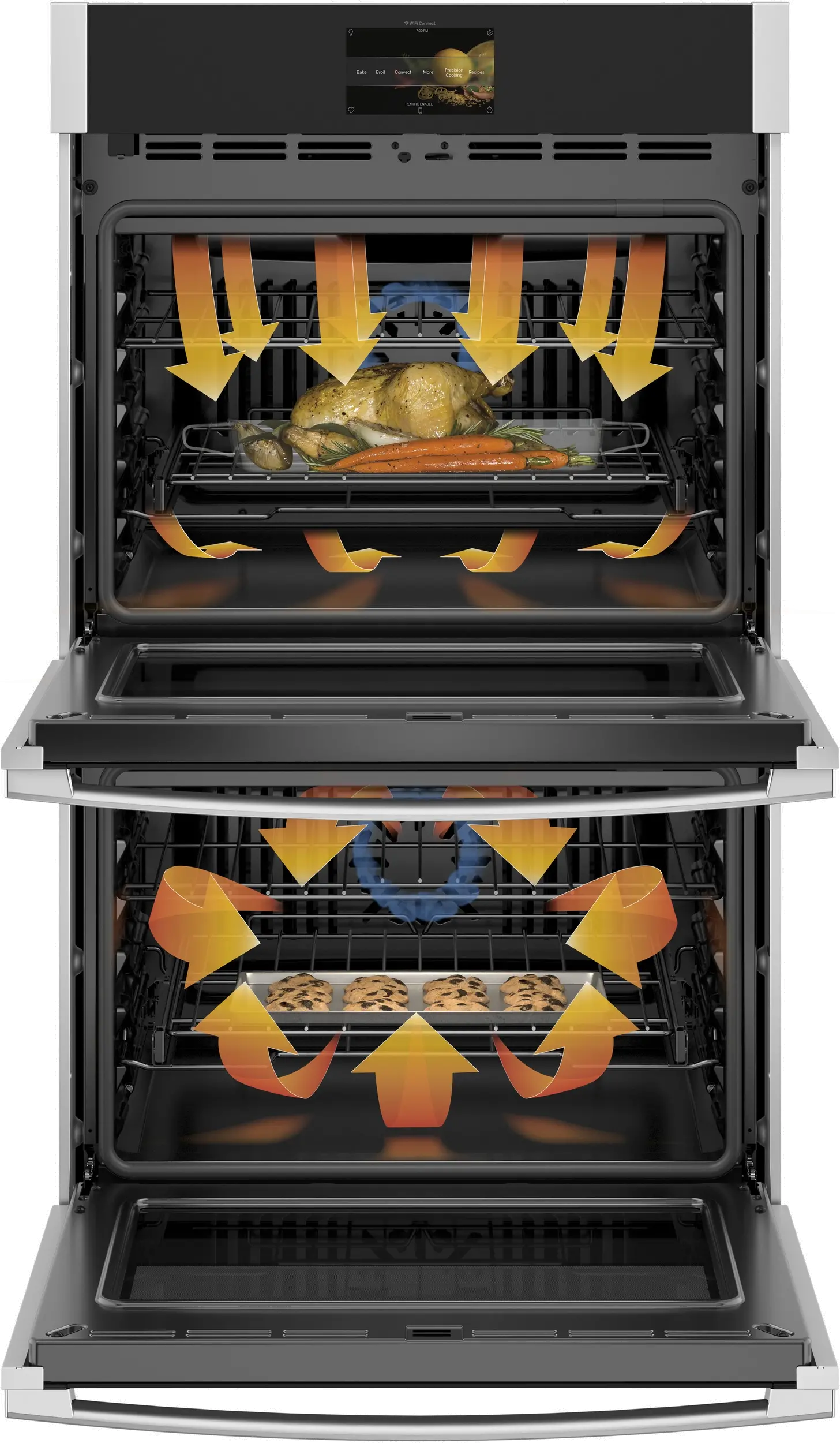 PTD7000SNSS GE Profile 10 cu ft Double Wall Oven - Stainless Steel 30 Inch-1