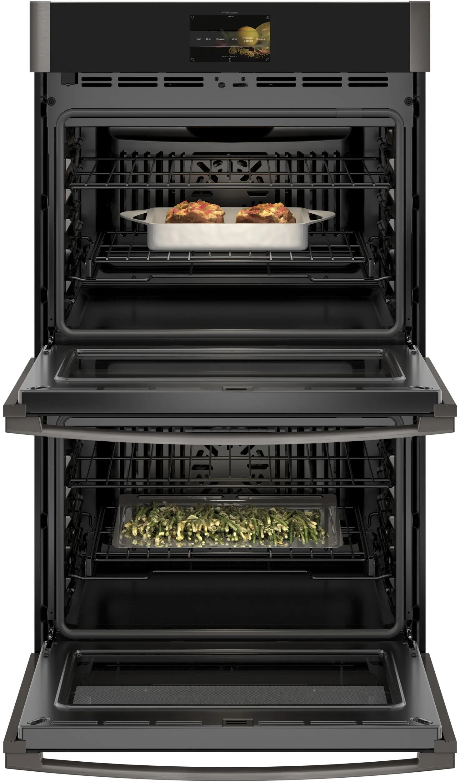 PTD7000BNTS GE Profile 10 cu ft Double Wall Oven - Black Stainless Steel 30 Inch-1