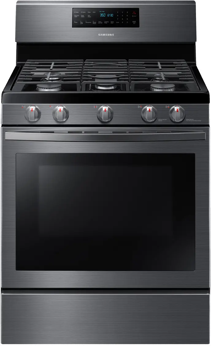 NX58R5601SG Samsung Gas Convection Range - Black Stainless Steel-1