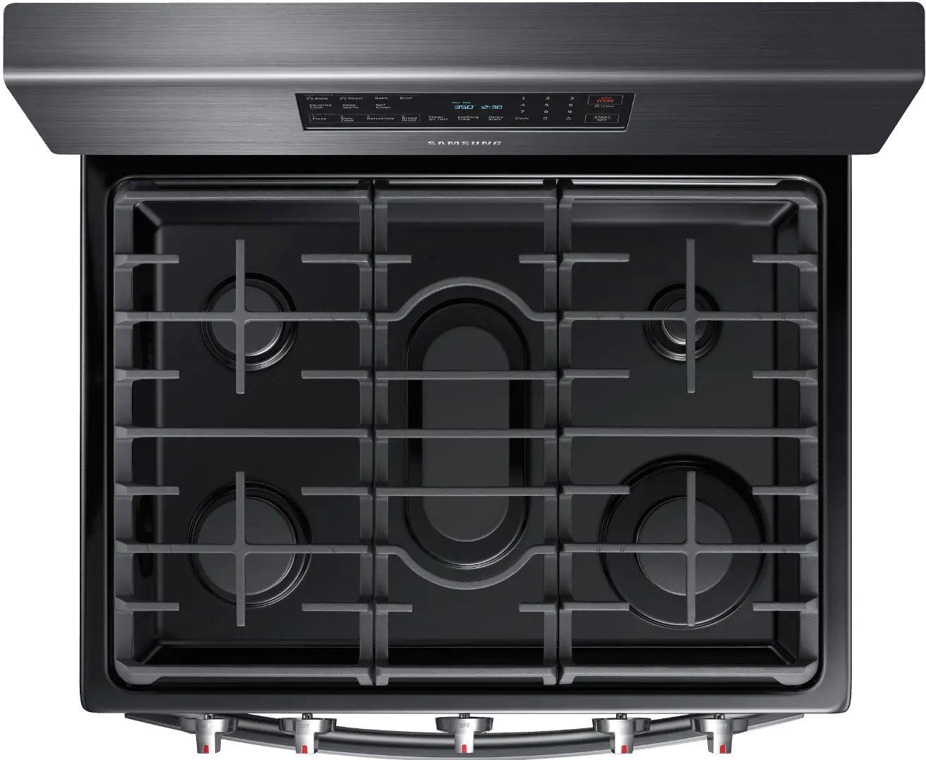 NX58R5601SG Samsung Gas Convection Range - Black Stainless Steel-4