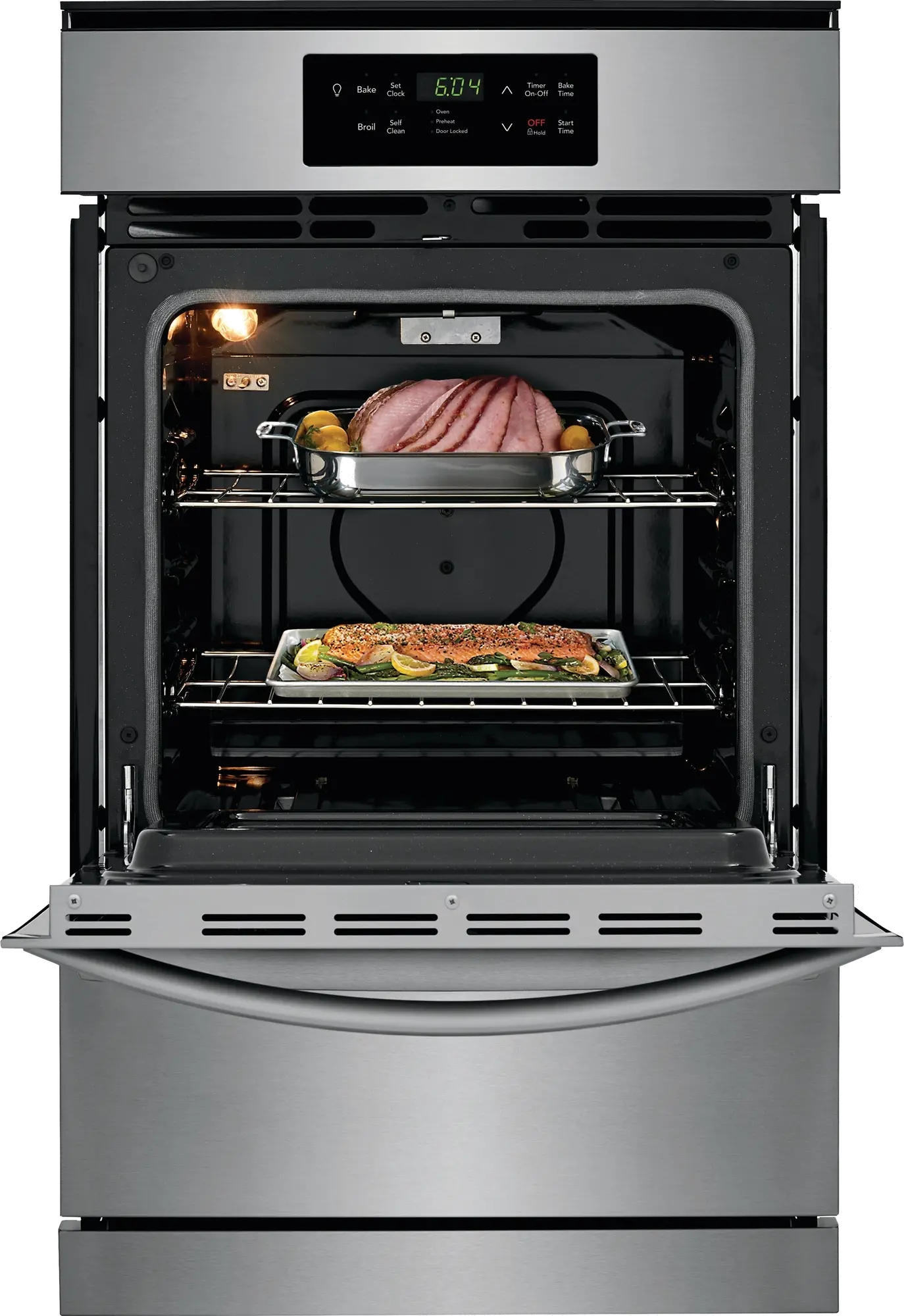 FFGW2426US Frigidaire 24 Inch Gas Single Wall Oven - 3.3 cu. ft. Stainless Steel-1